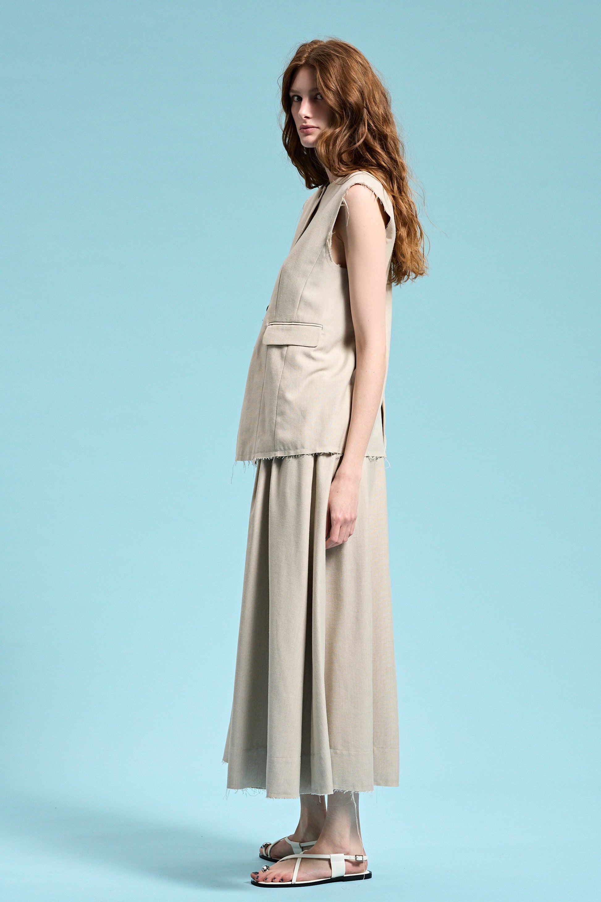 Patmos Linen Skirt