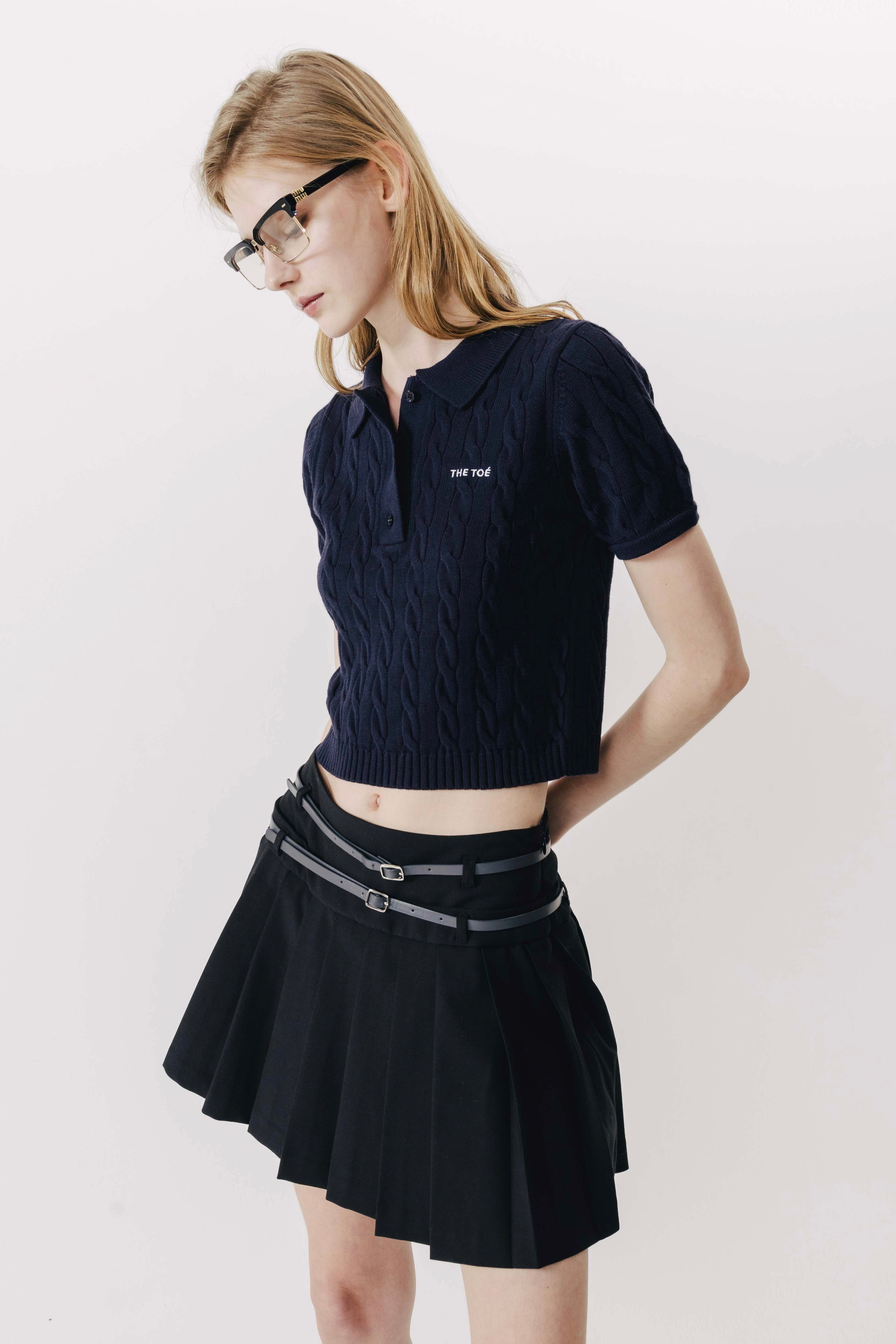 Astoria pleated skirt