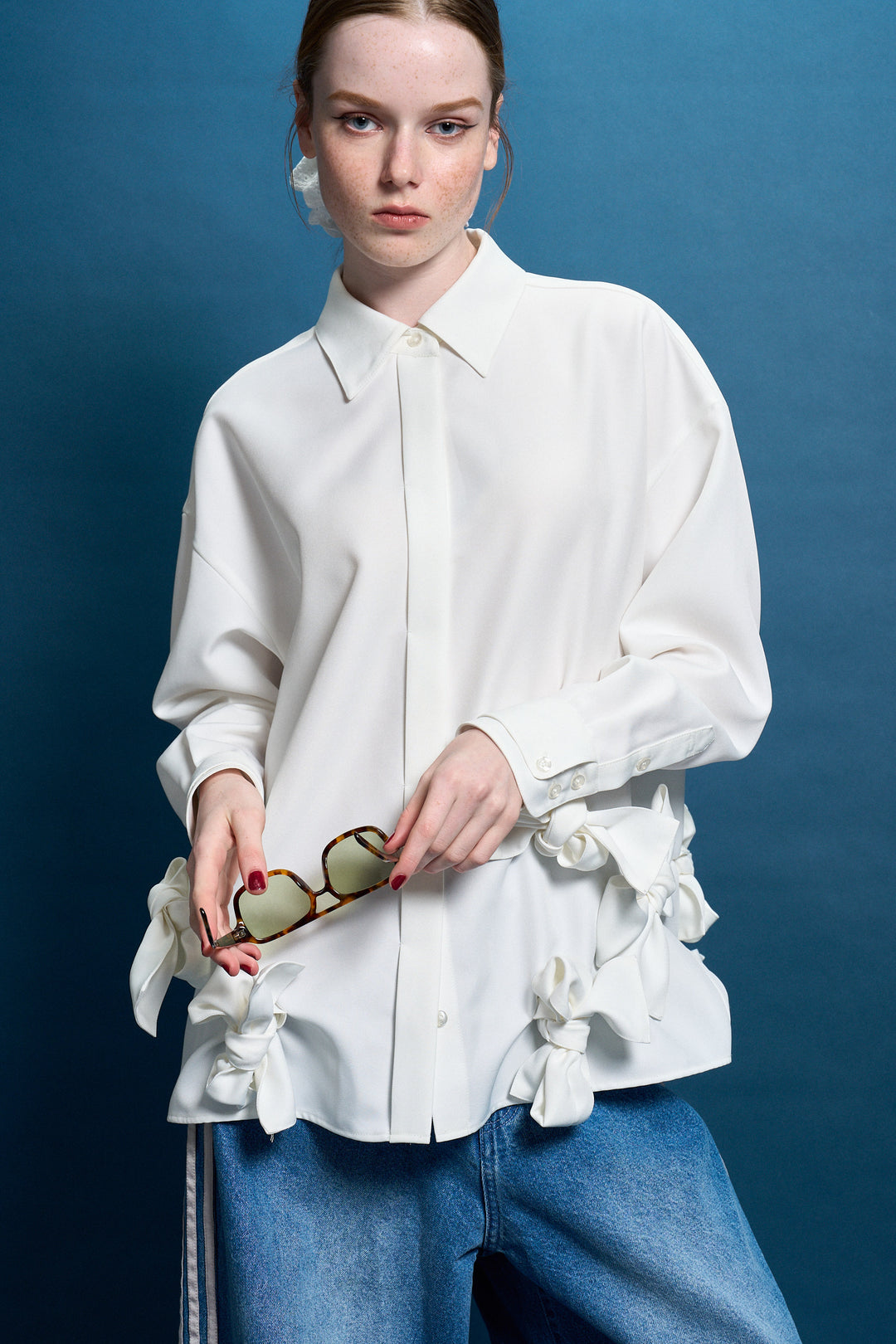 【未使用】THE TOE Romer Ribbon Blouse THETOE Romer Ribbon Blouse - メルカリ