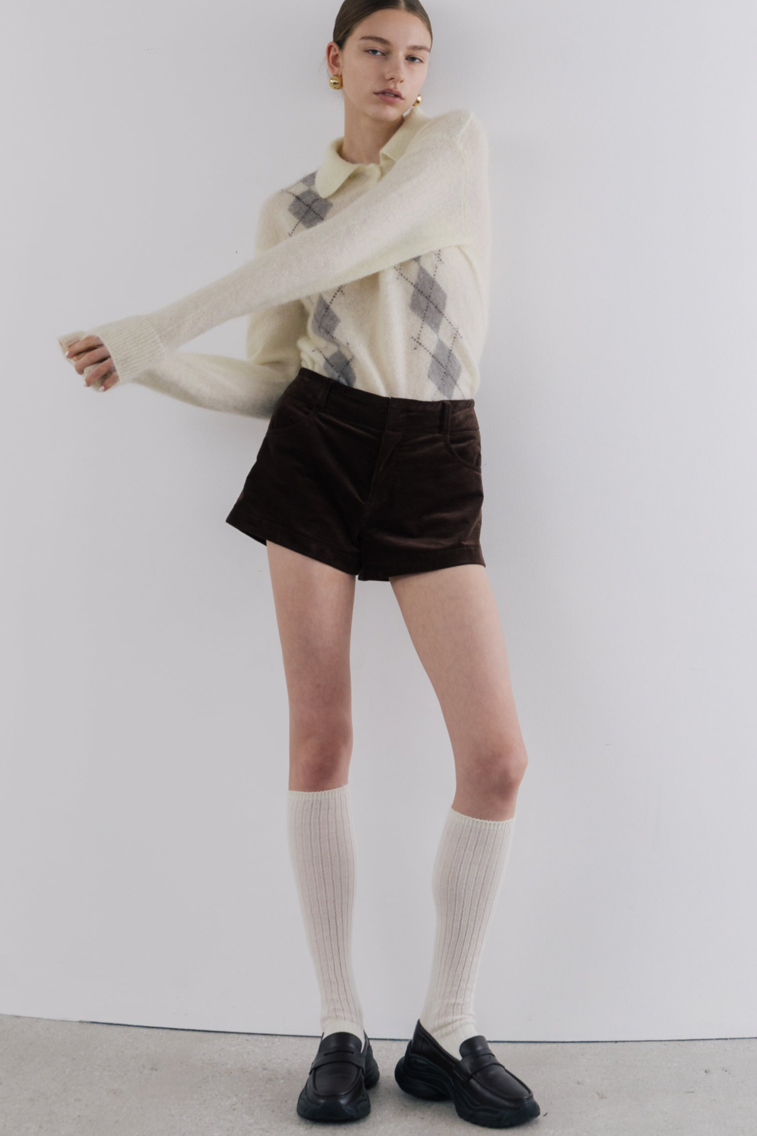 Marien Argyle Knit