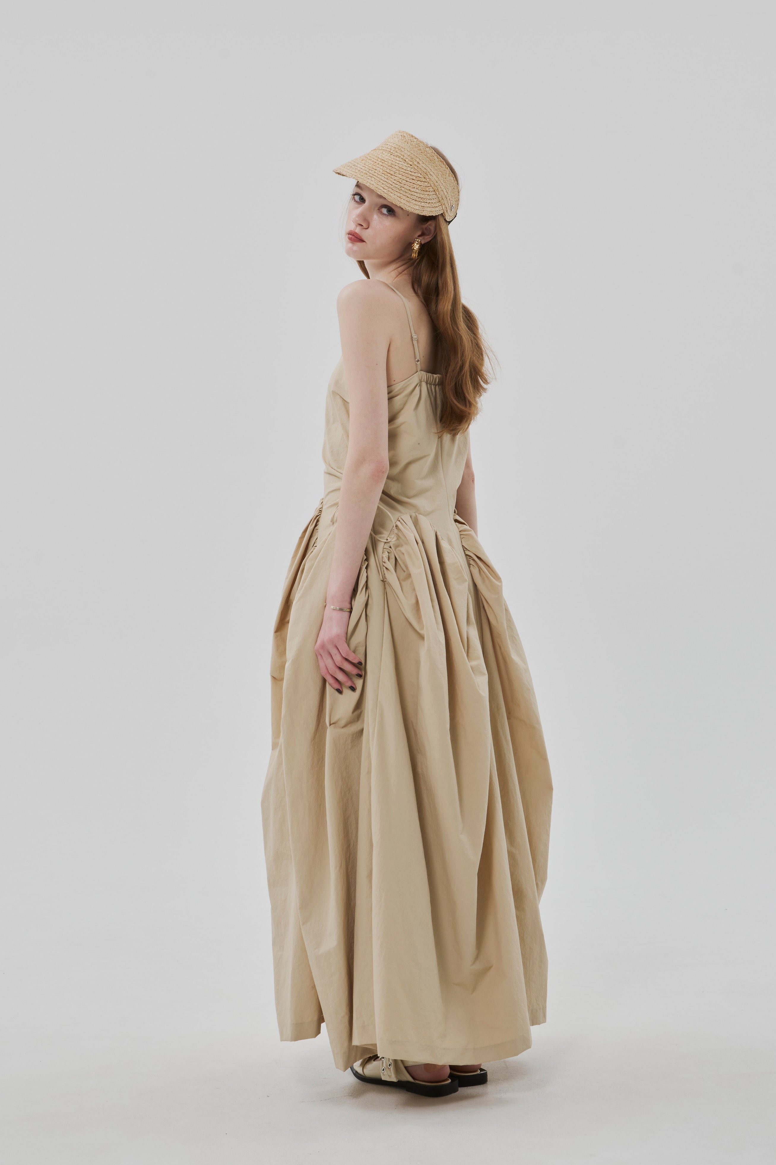 Montauk Waist Gather Dress – THE TOÉ