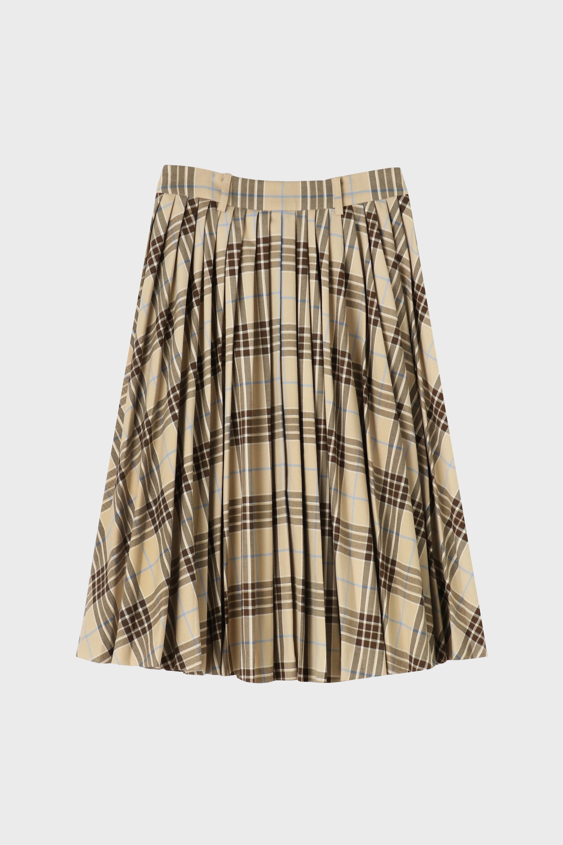 Lyucus Pleats Skirt -check