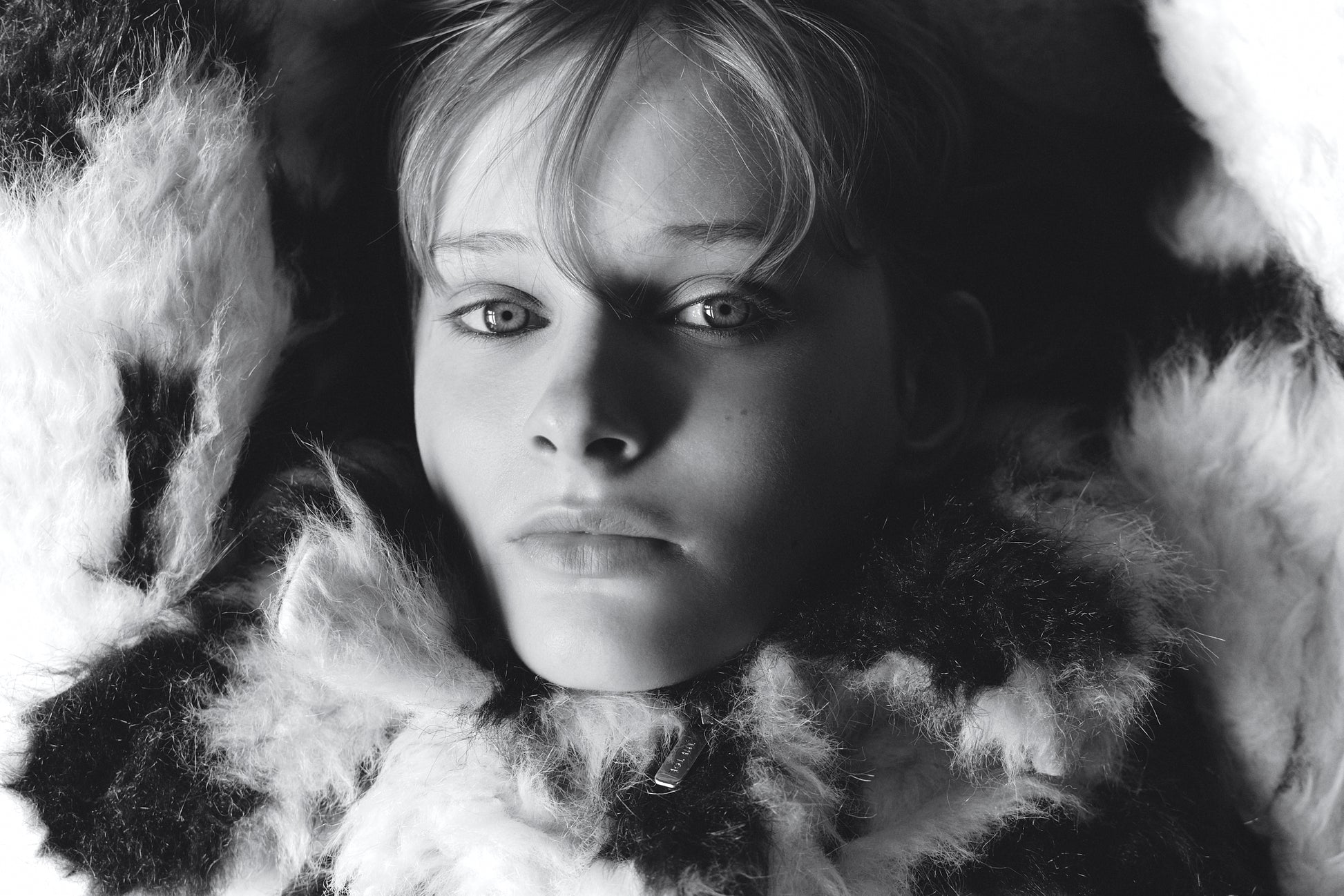 Breite Shaggy Jacket