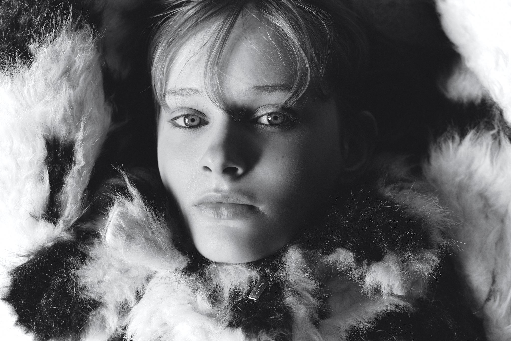 Breite Shaggy Jacket