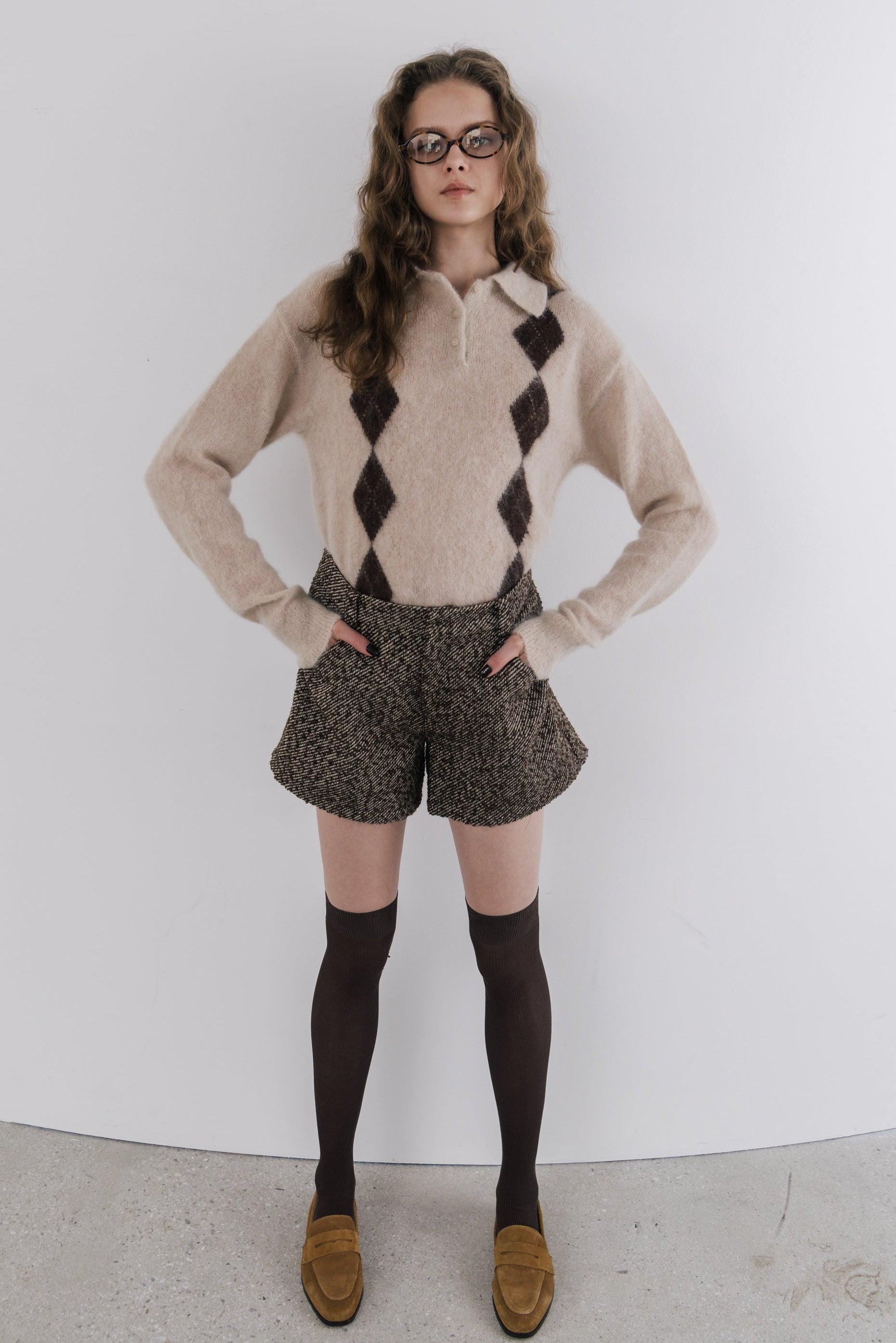 Marien Argyle Knit