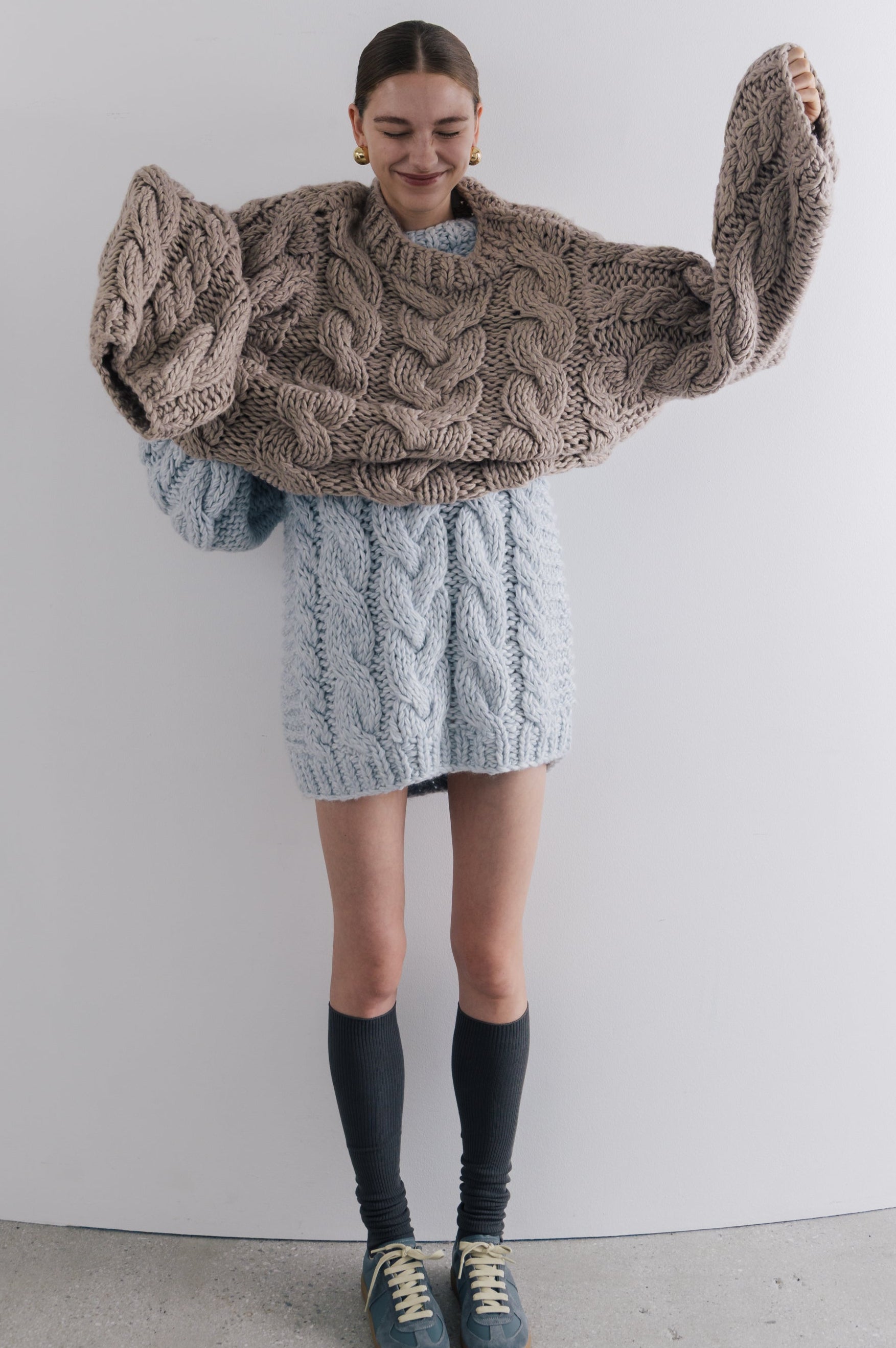 THE TOE MARAIS HANDMADE KNIT アイボリー Marais Handmade Knit – THE TOÉ