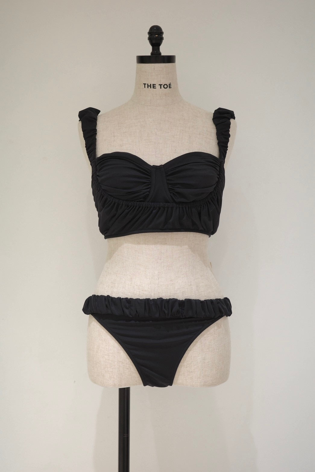 Peel Gather Swimwear - black