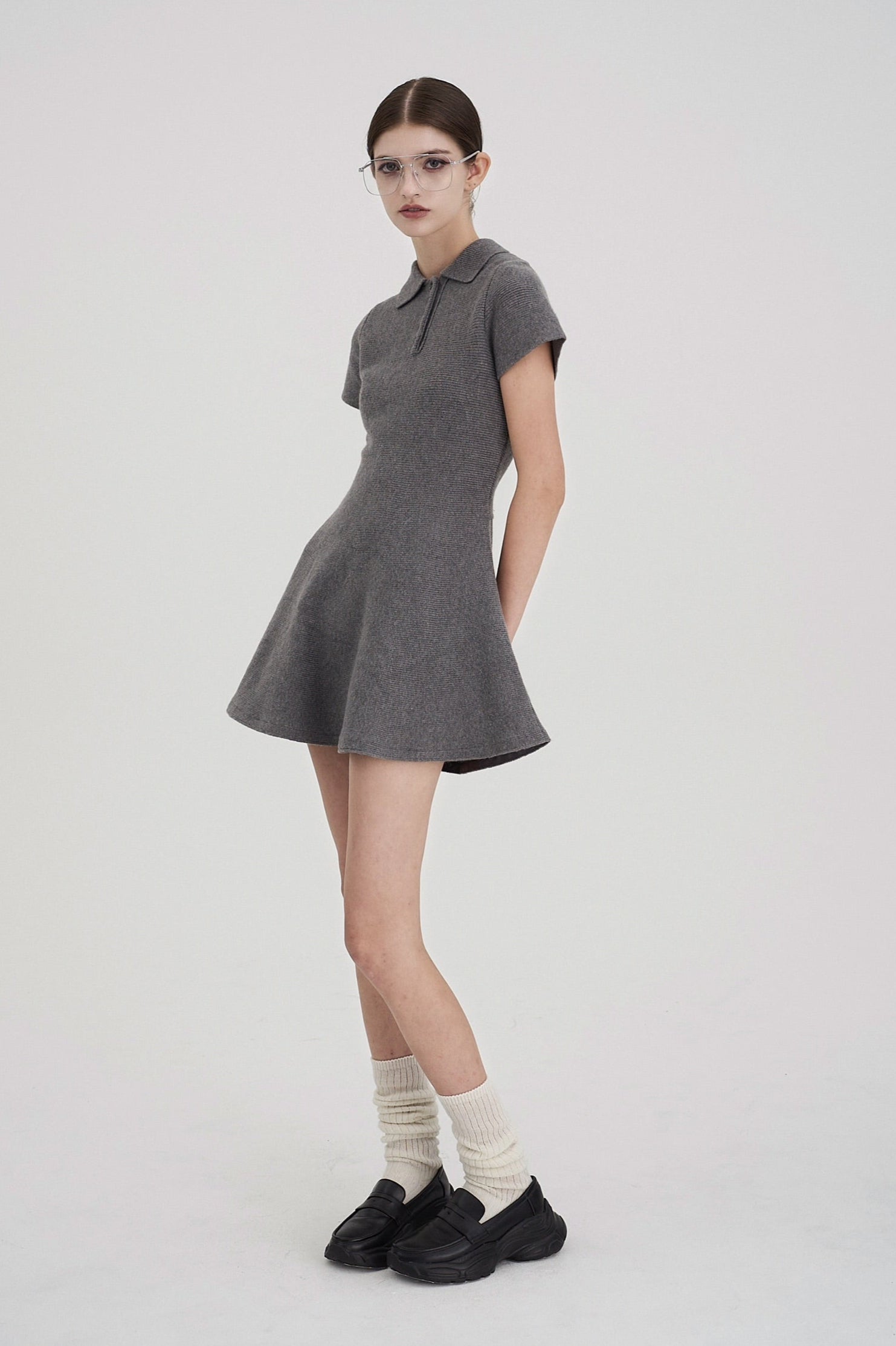Reims Short Sleeve Flare Onepiece