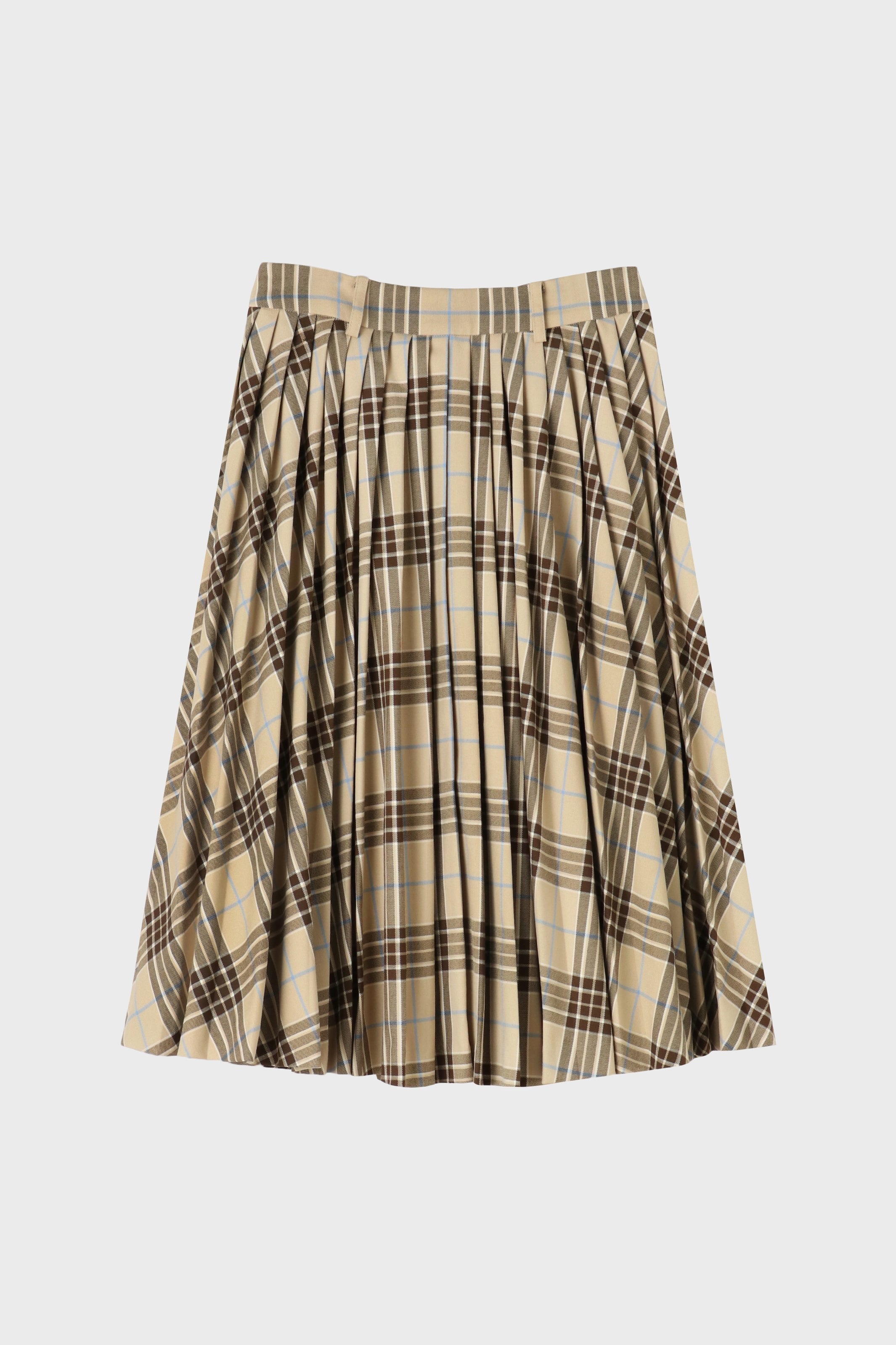 Lyucus pleats skirt -check