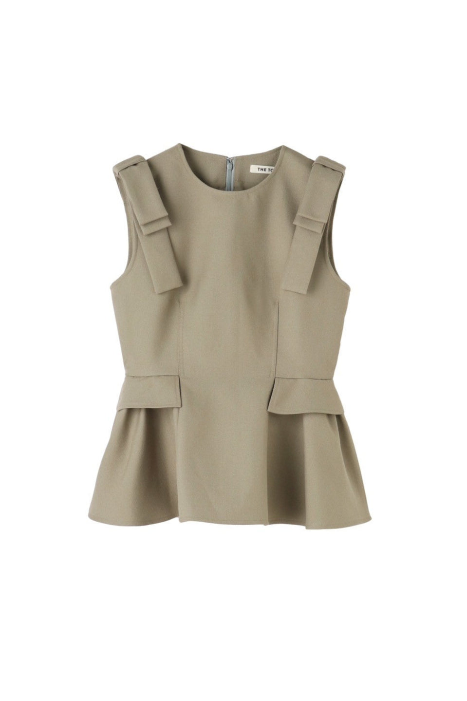 Korinthos Sleeveless Peplum