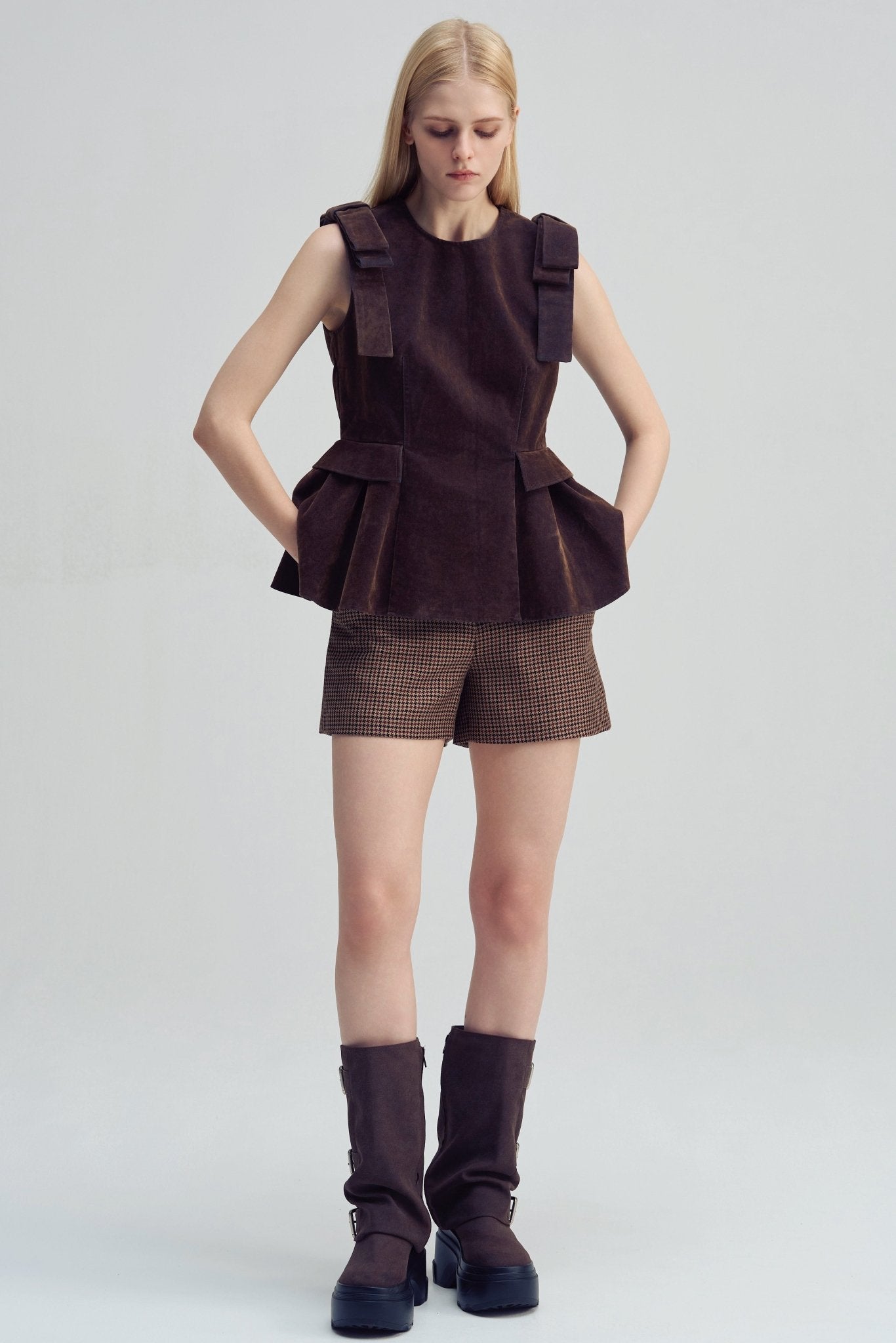 Dachau Sleeveless Peplum