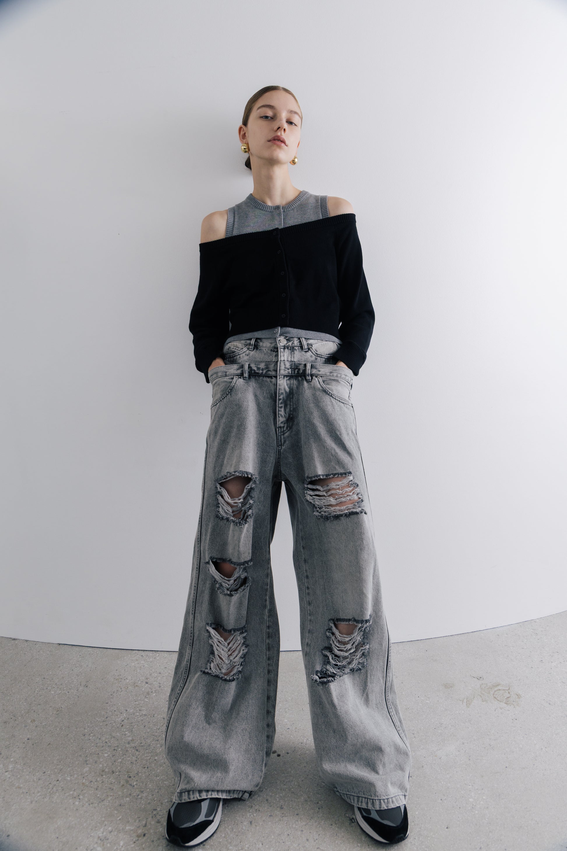 Lexington Double Belt Denim Pants