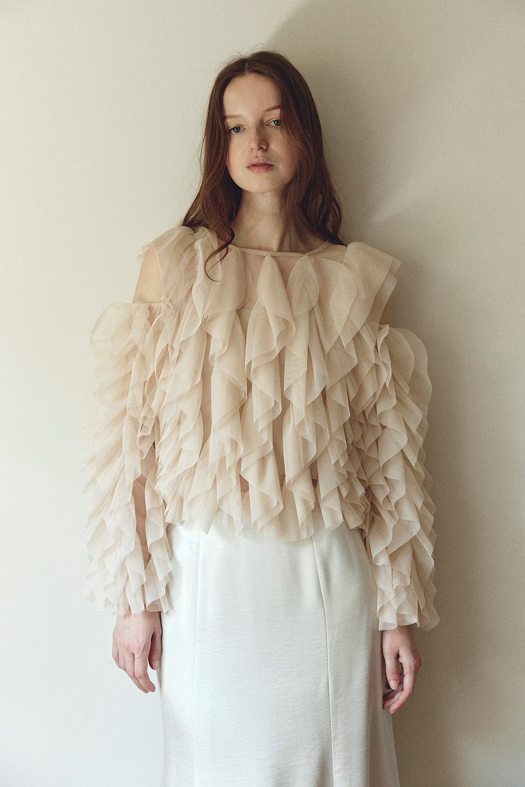 Gardenia Tulle Frill Tops