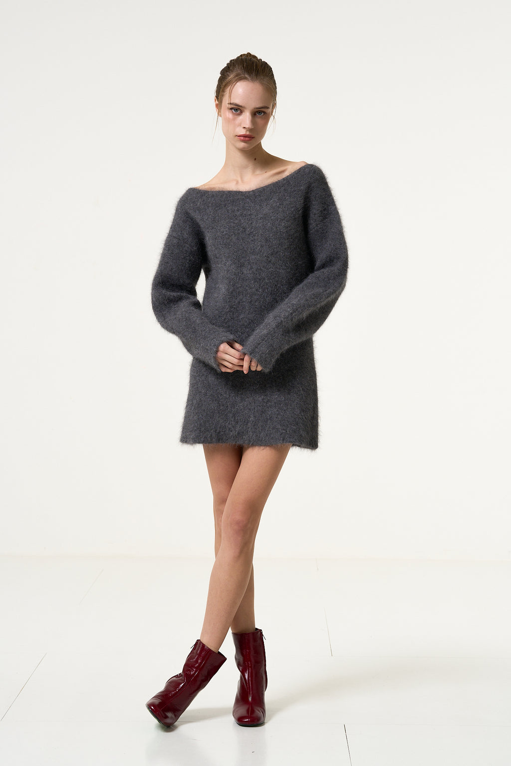 THE TOE アンゴラワンピース RICHMONDANGORA SWEATER｜長袖・七分袖