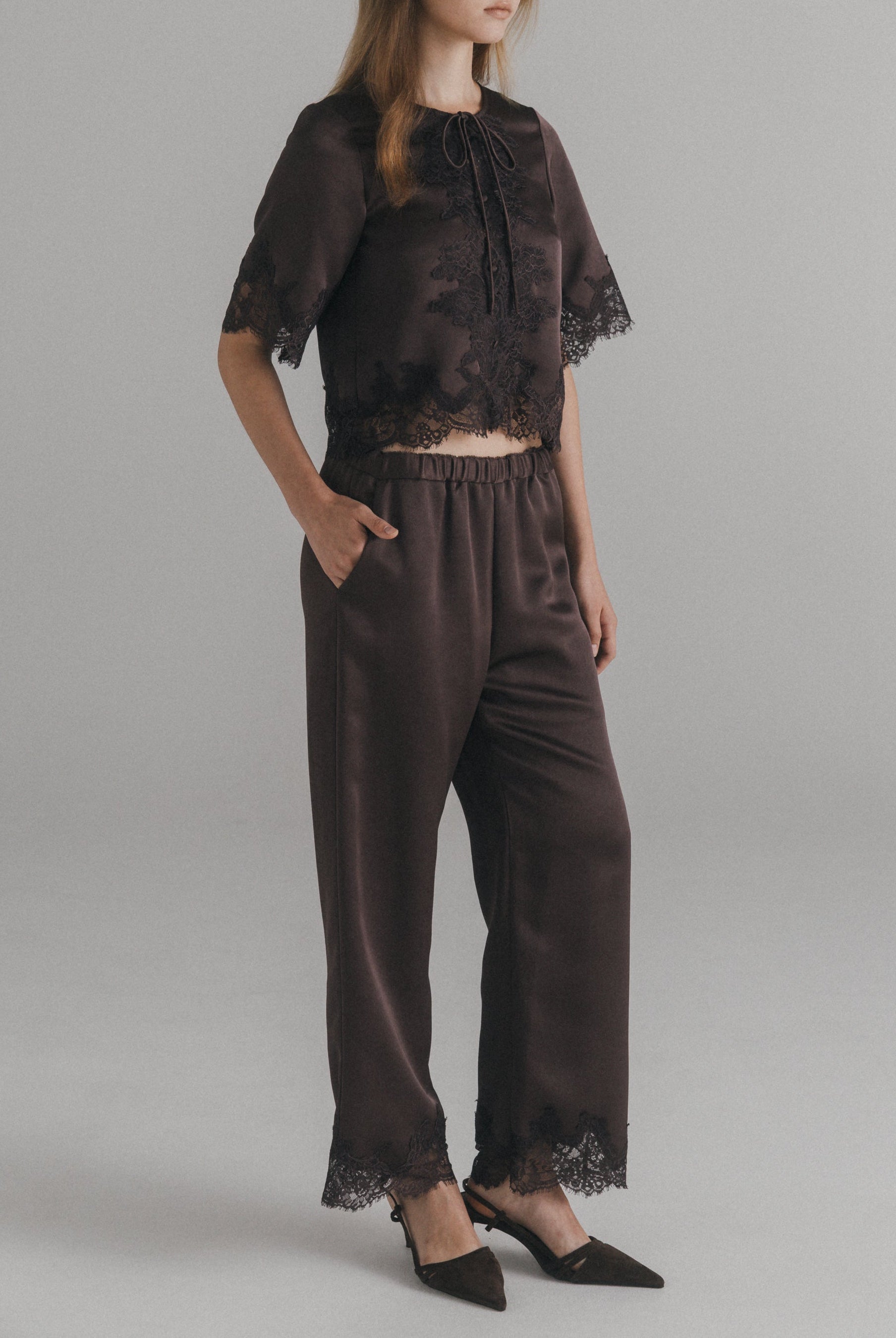 Egelantier Satin Pants