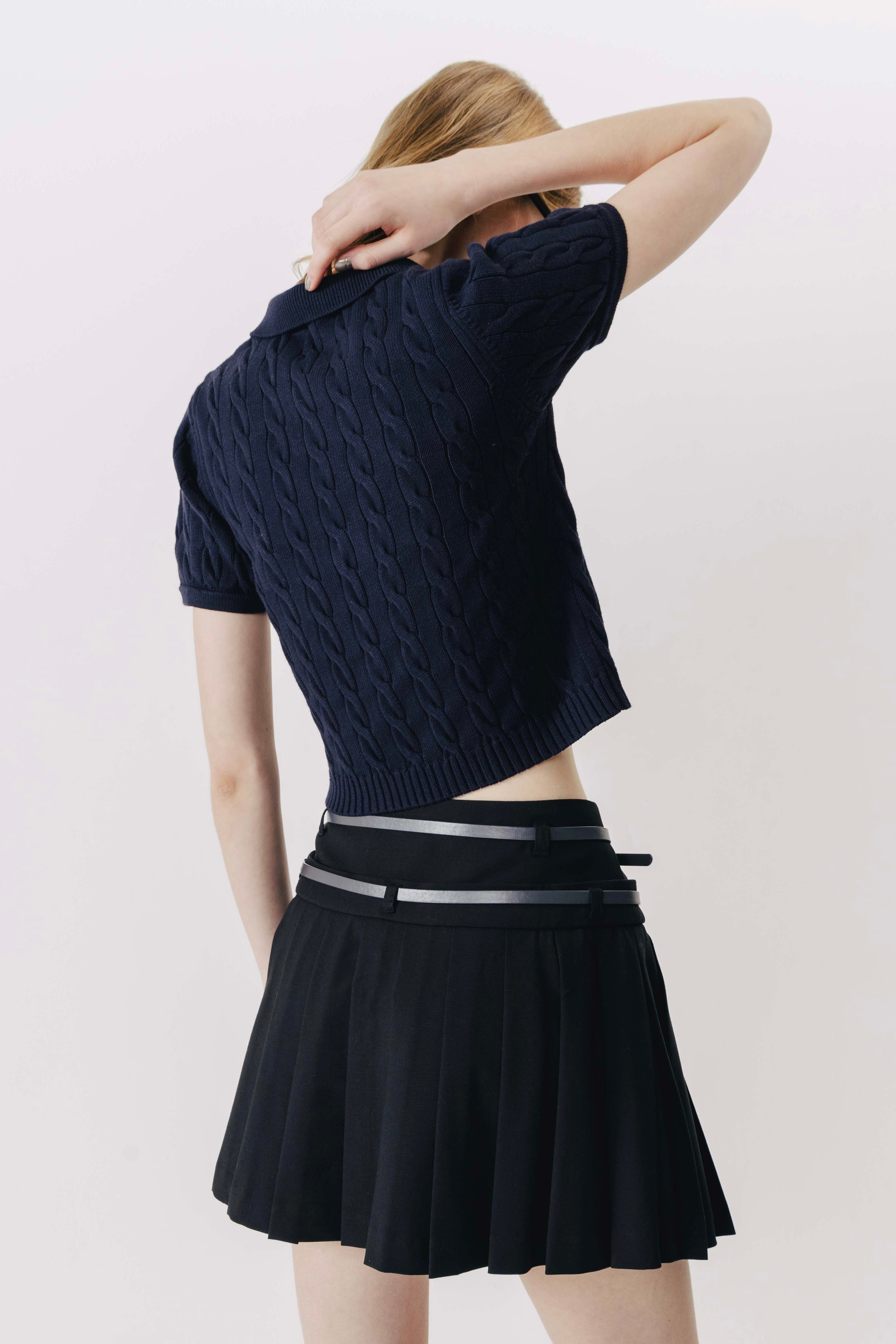 Astoria pleated skirt