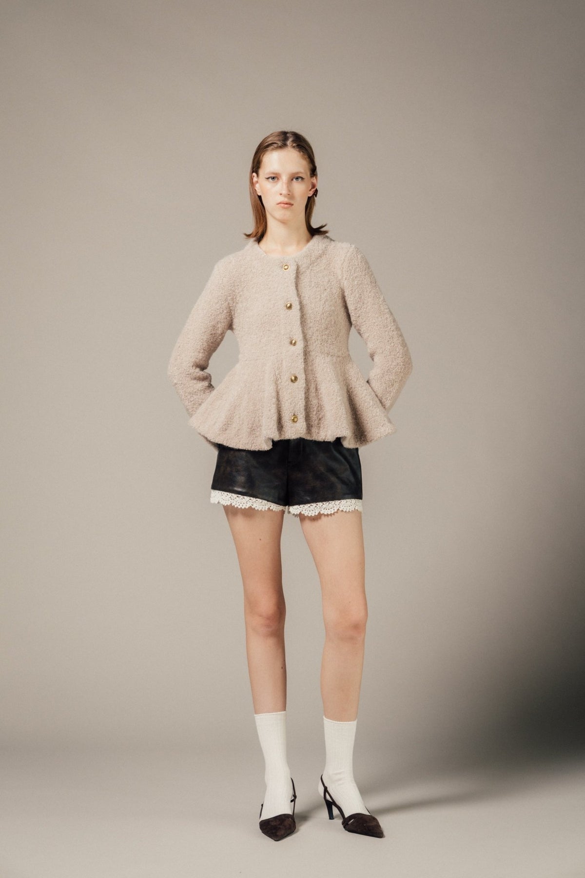 Uurainen Leather Short Pants