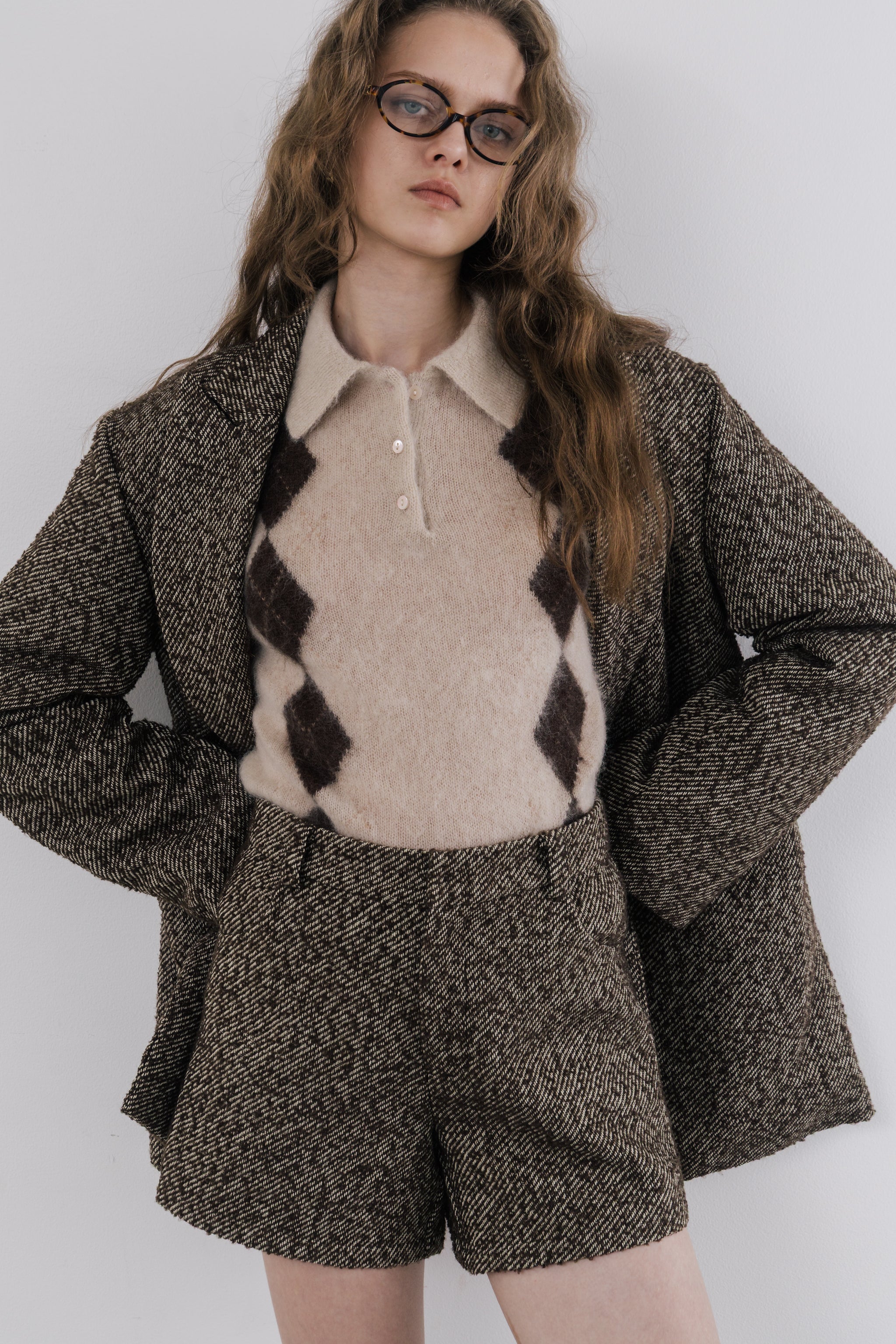 Marien Argyle Knit