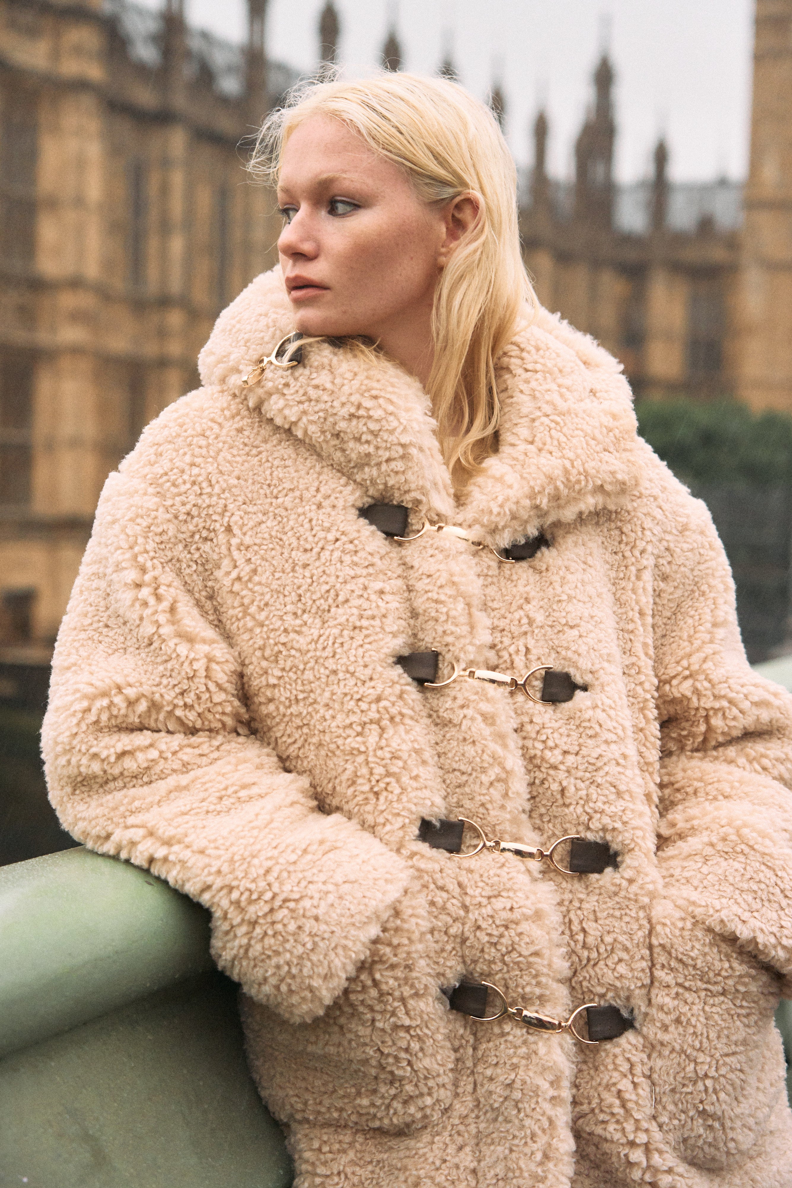 Trafalgar boa coat