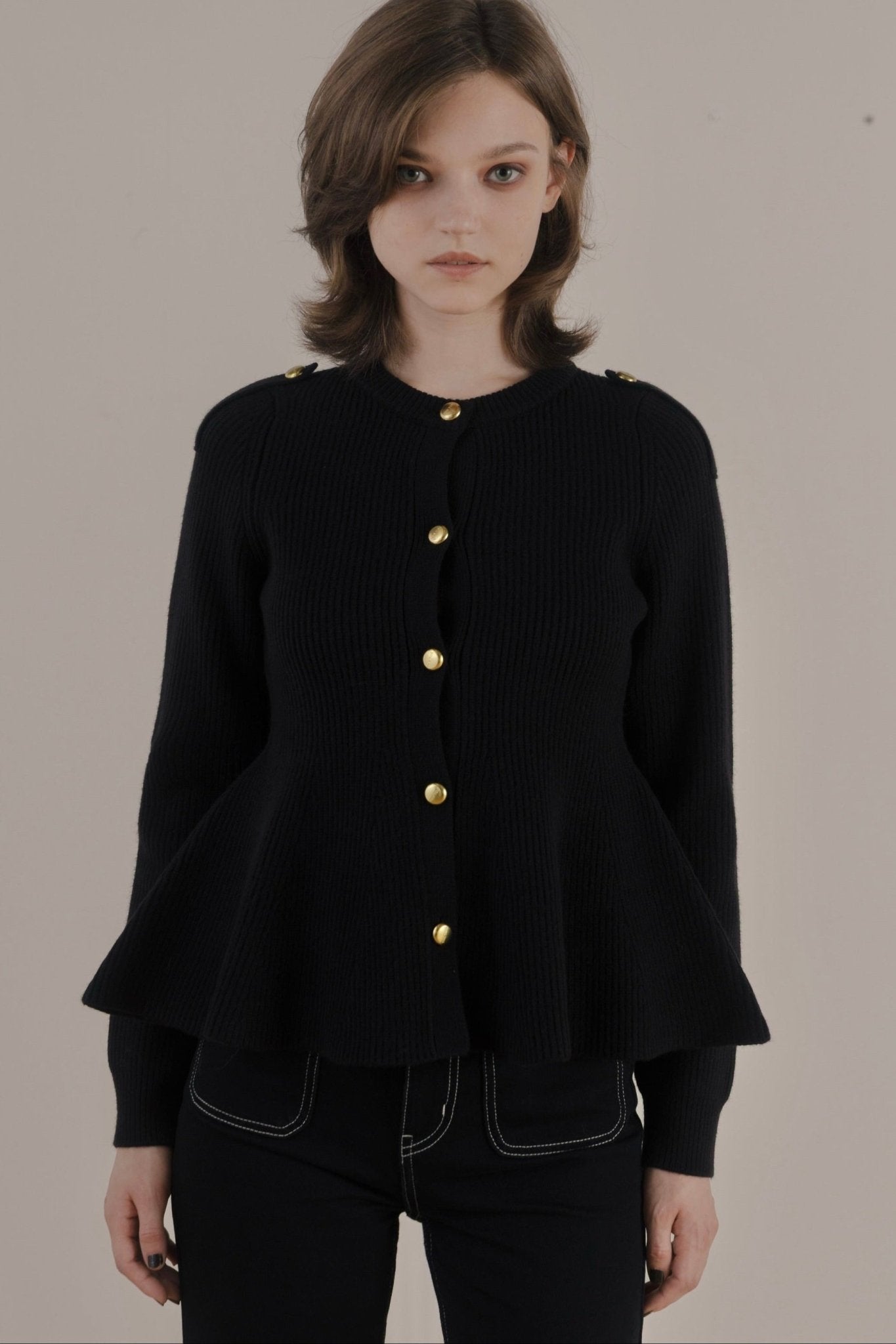 Rosen Peplum Cardigan