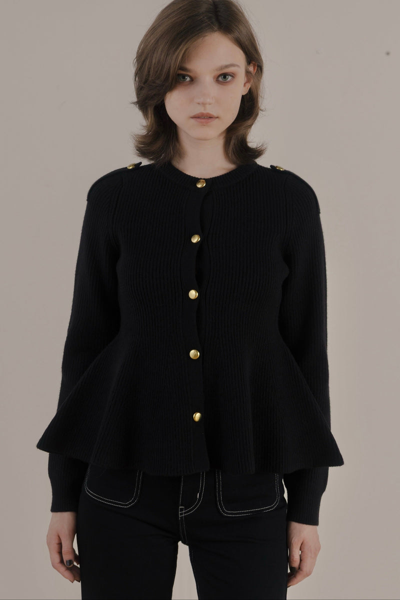 Rosen Peplum Cardigan