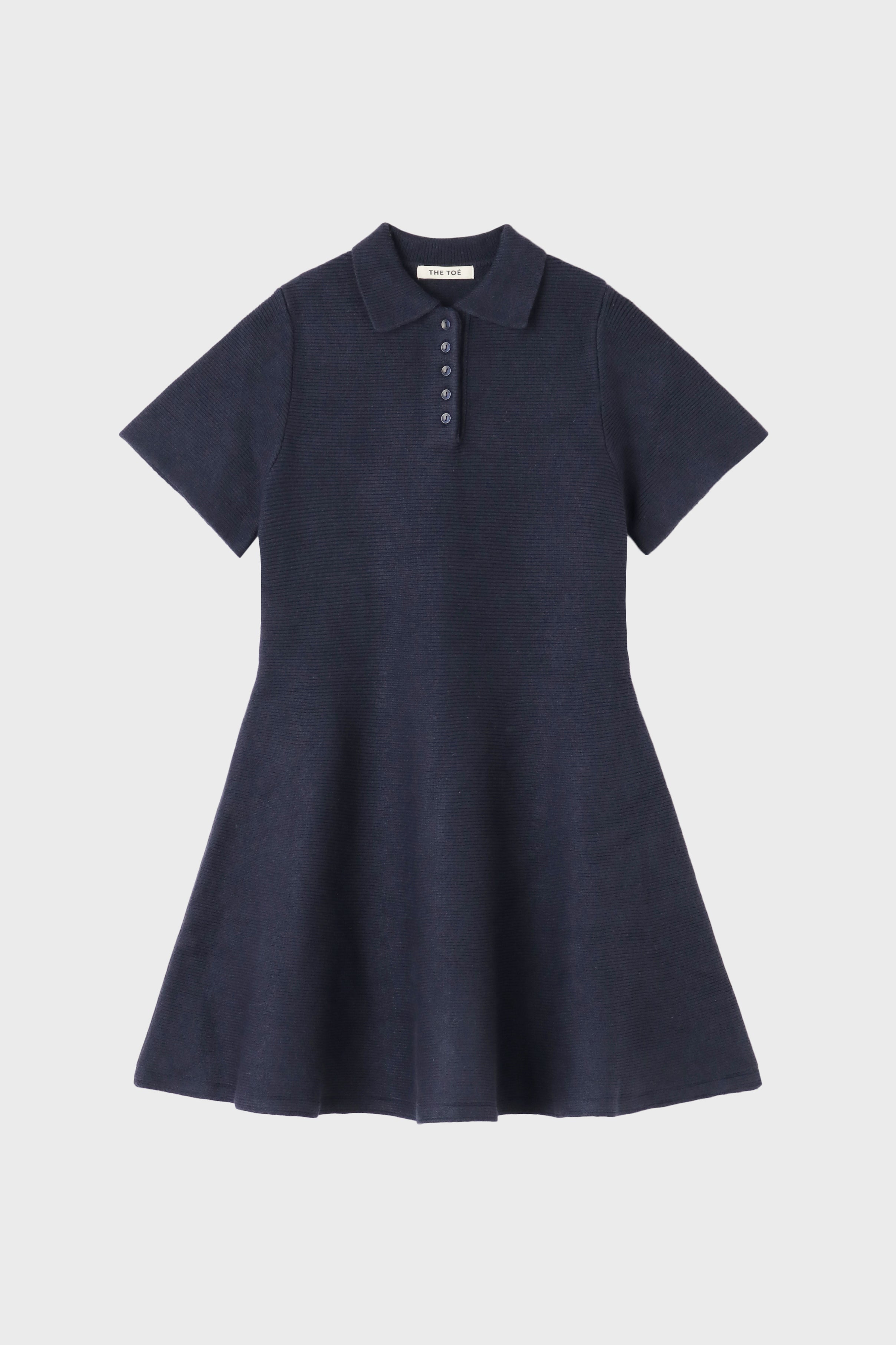 Reims Short Sleeve Flare Onepiece – THE TOÉ