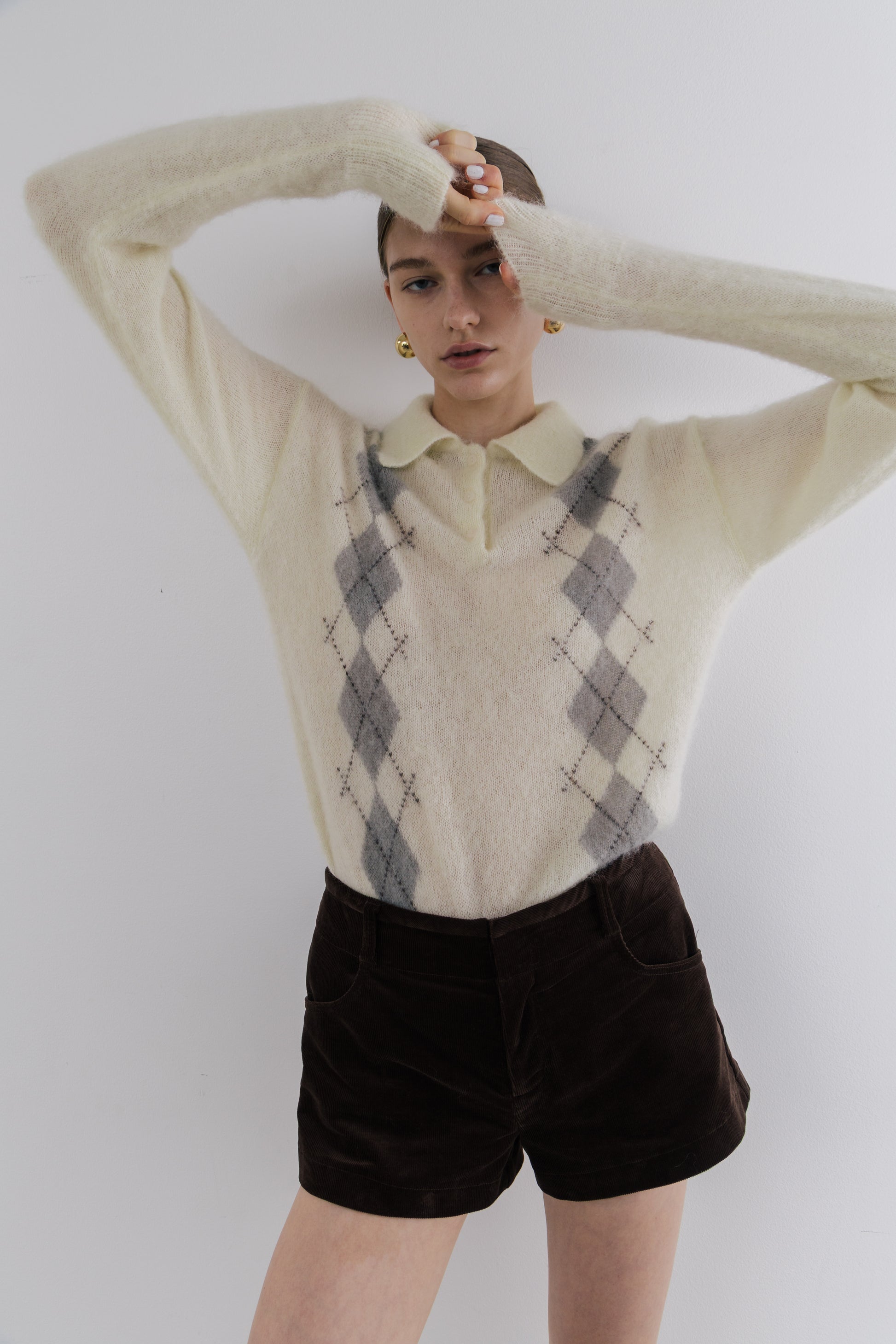 Marien Argyle Knit
