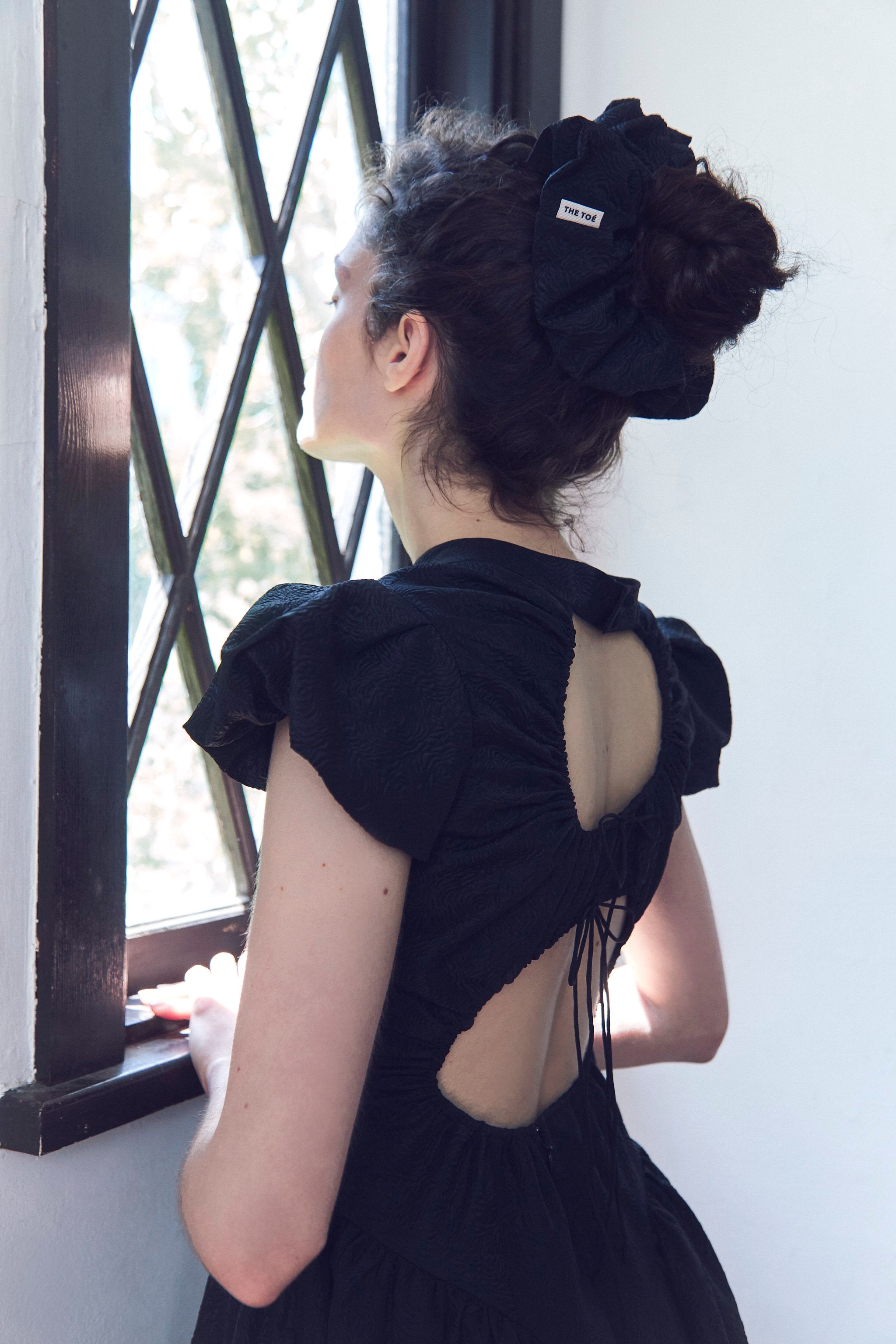 Peony Back Open Dress
