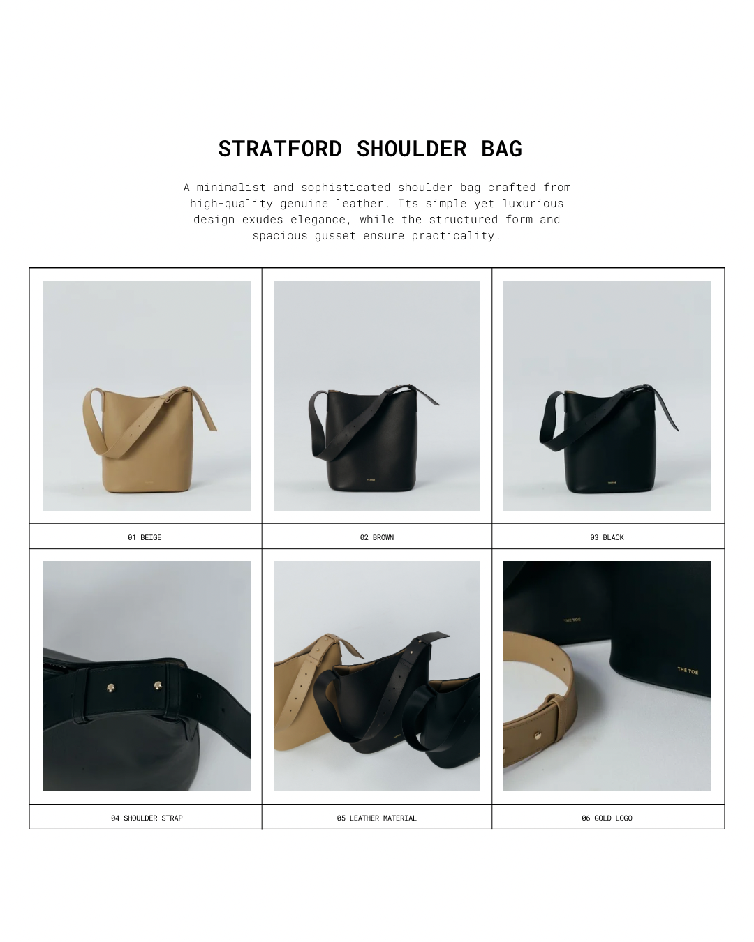 Stratford shoulder bag