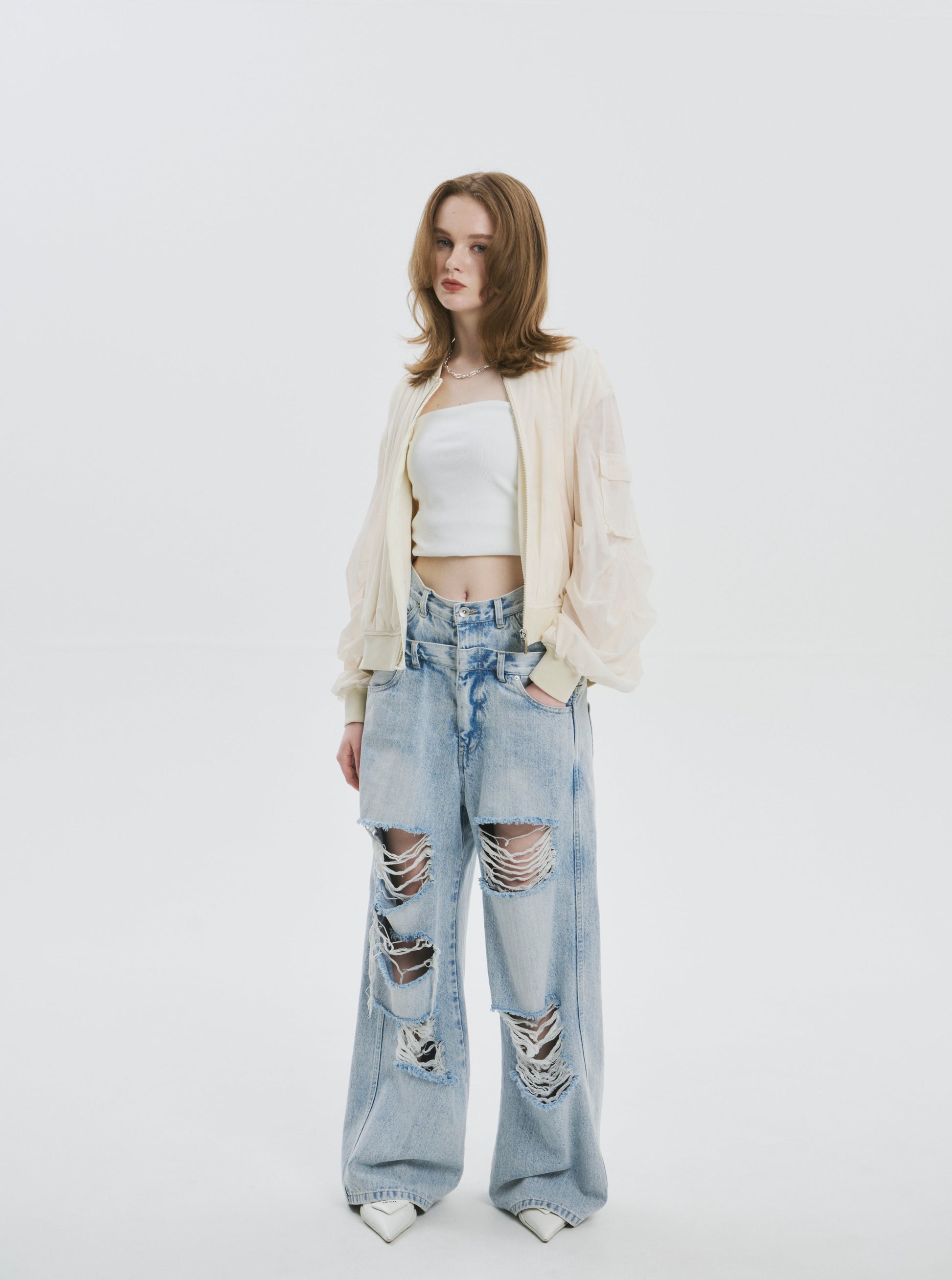 Lilac Tulle Blouson