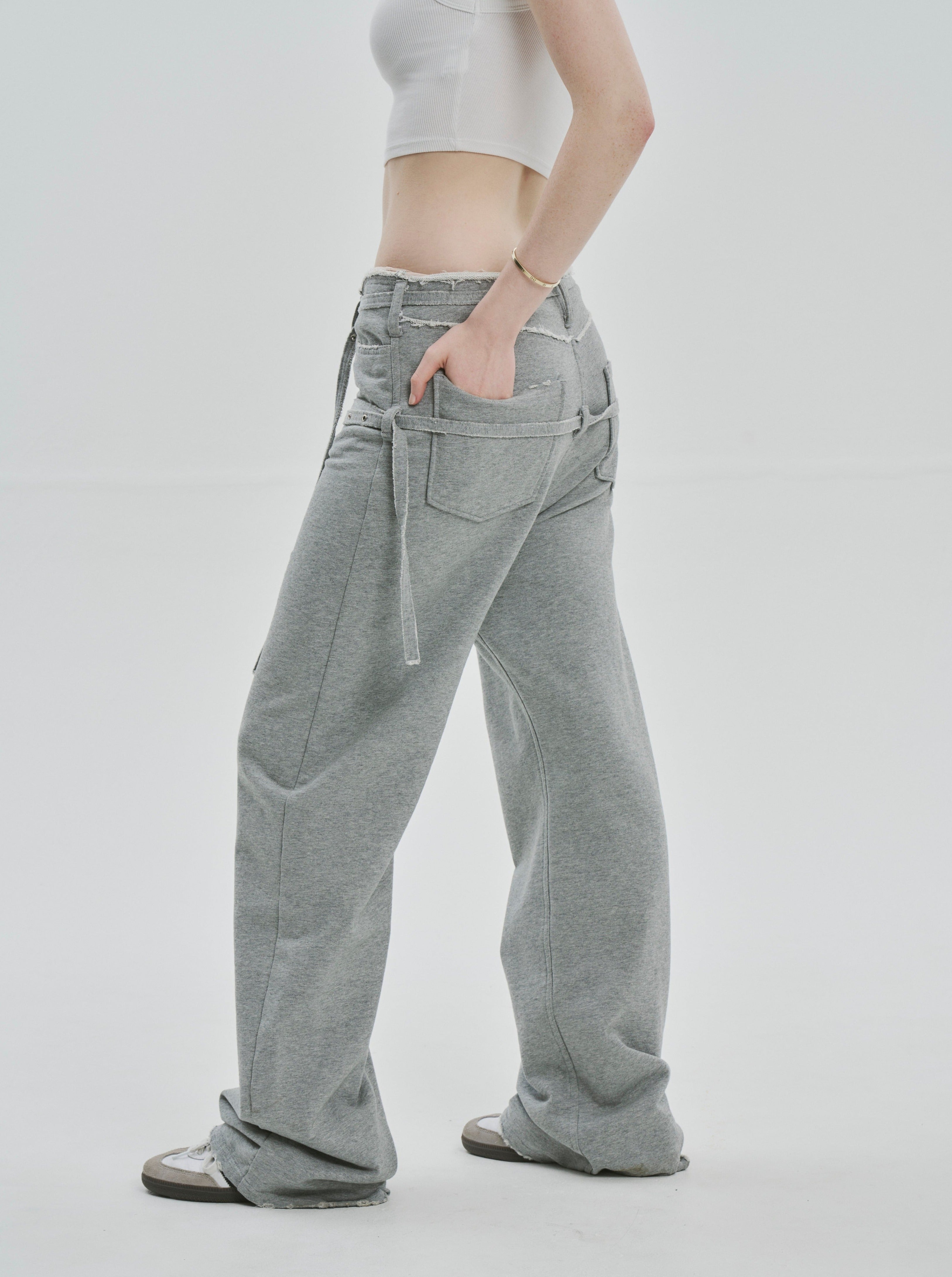 パンツ THE TOE GREENWICH BELT SWEAT PANTS Greenwich Belt Sweat Pants – THE TOÉ
