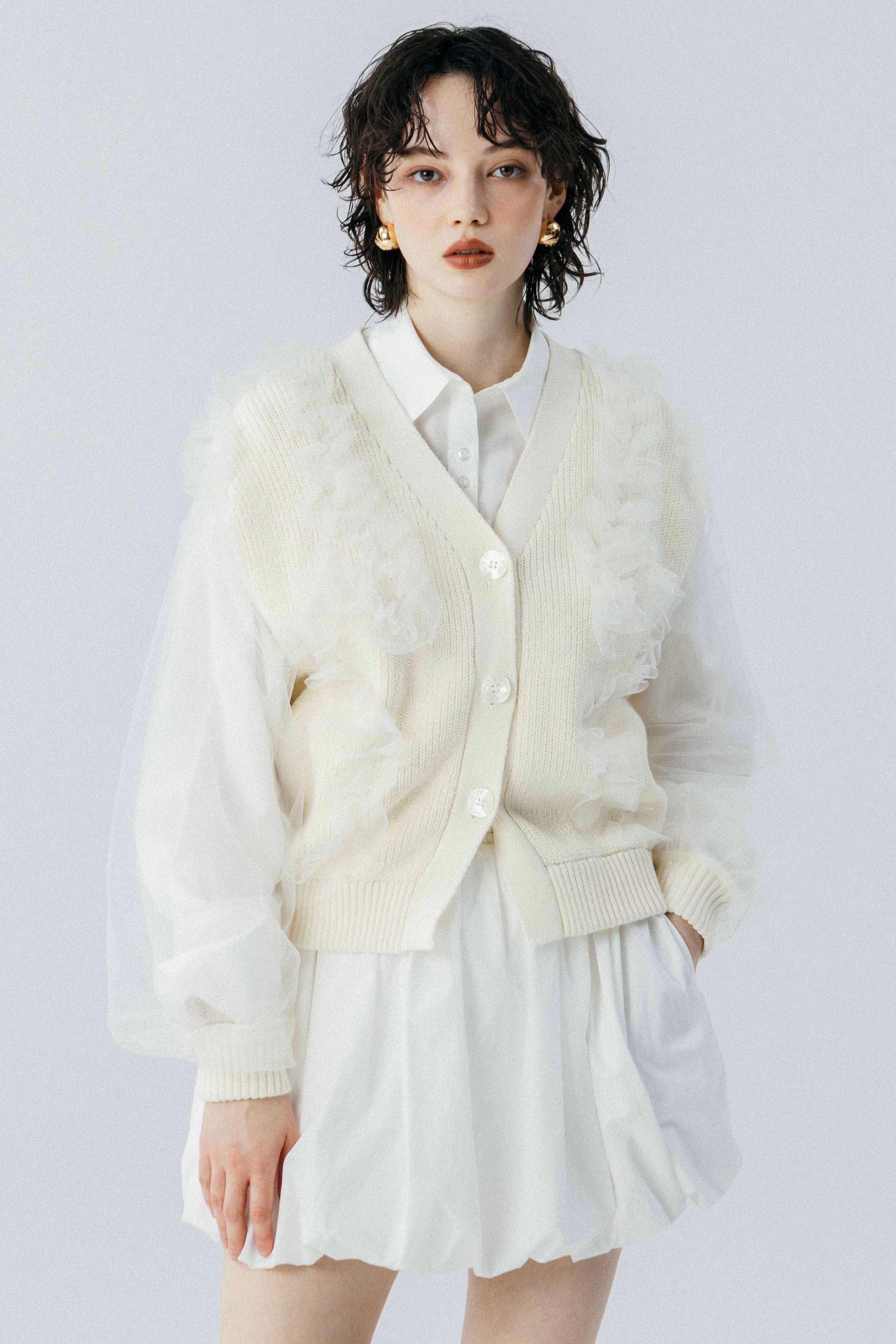 Corfu Tulle Cardigan