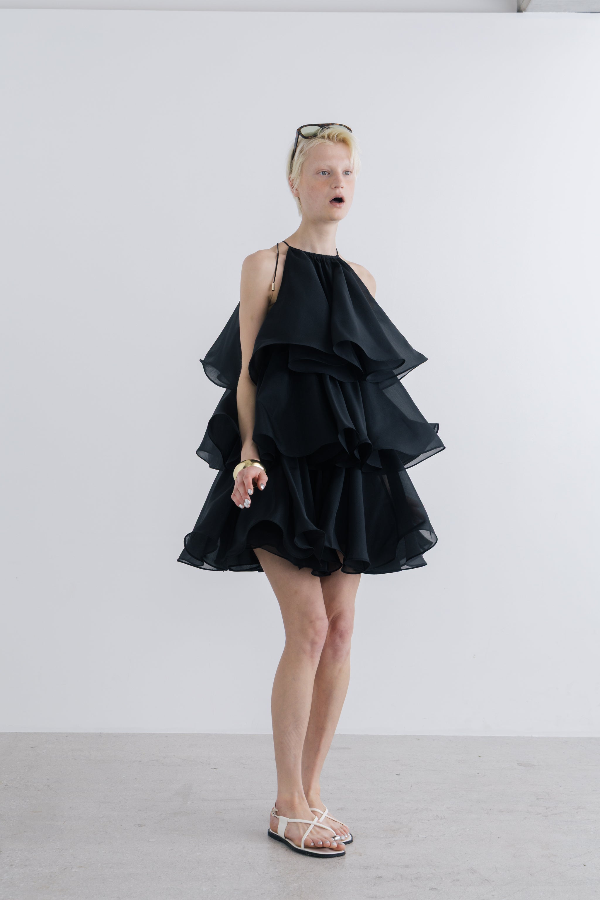 新品THE TOE Hesiod Frills Dress S Hesiod Frills Dress – THE TOÉ