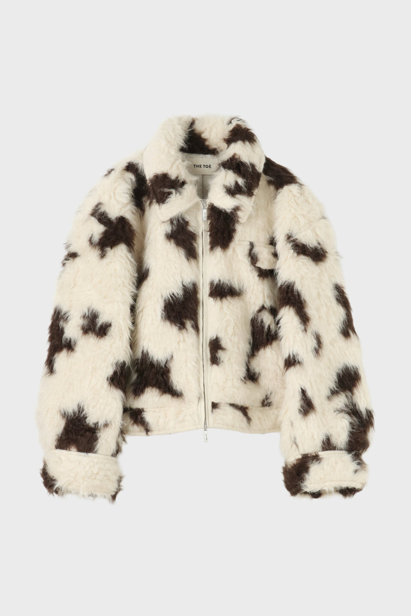Breite Shaggy Jacket