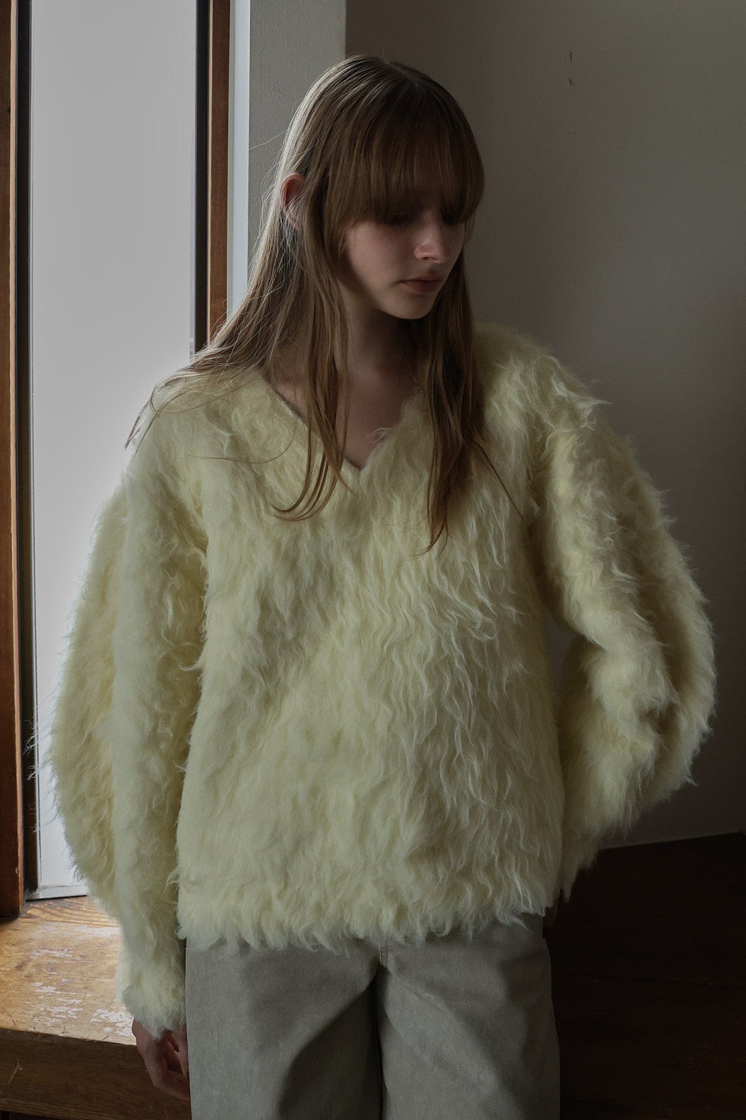 Eltz Shaggy Vneck Knit