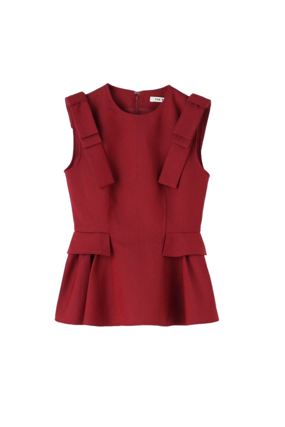 Korinthos Sleeveless Peplum