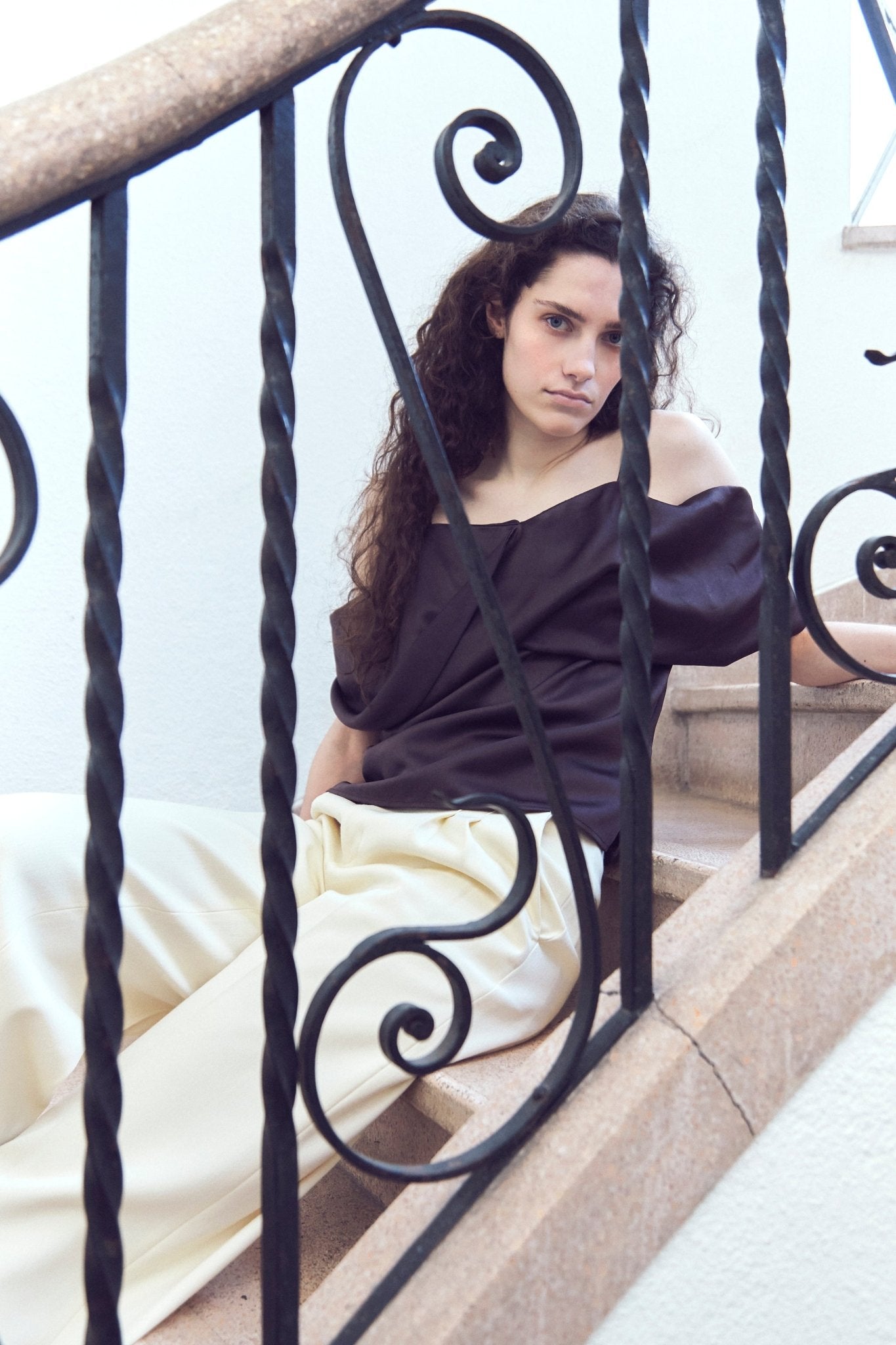 Ceintuur Satin Top