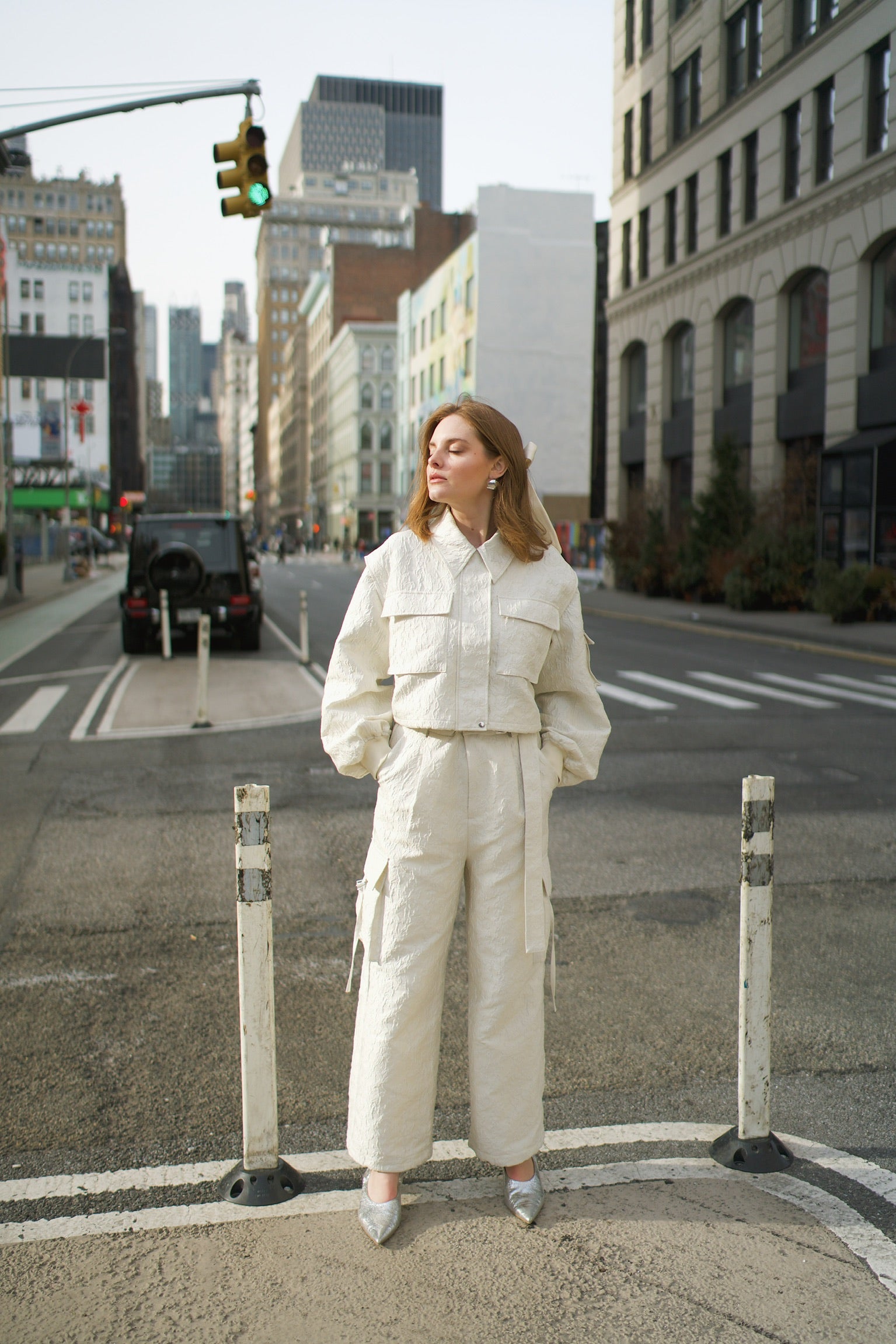 Madison Jacquard Blouson – THE TOÉ