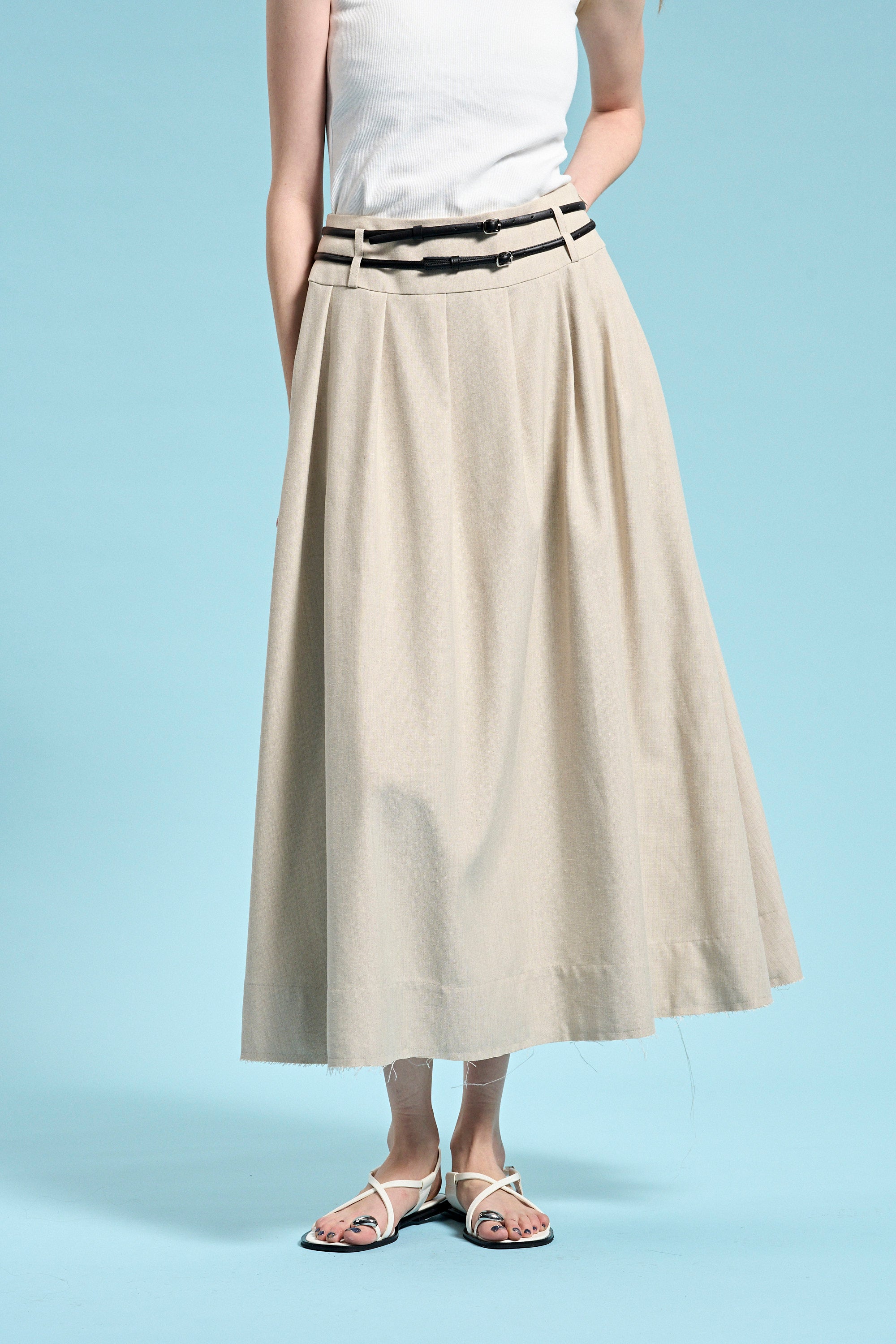 Patmos Linen Skirt