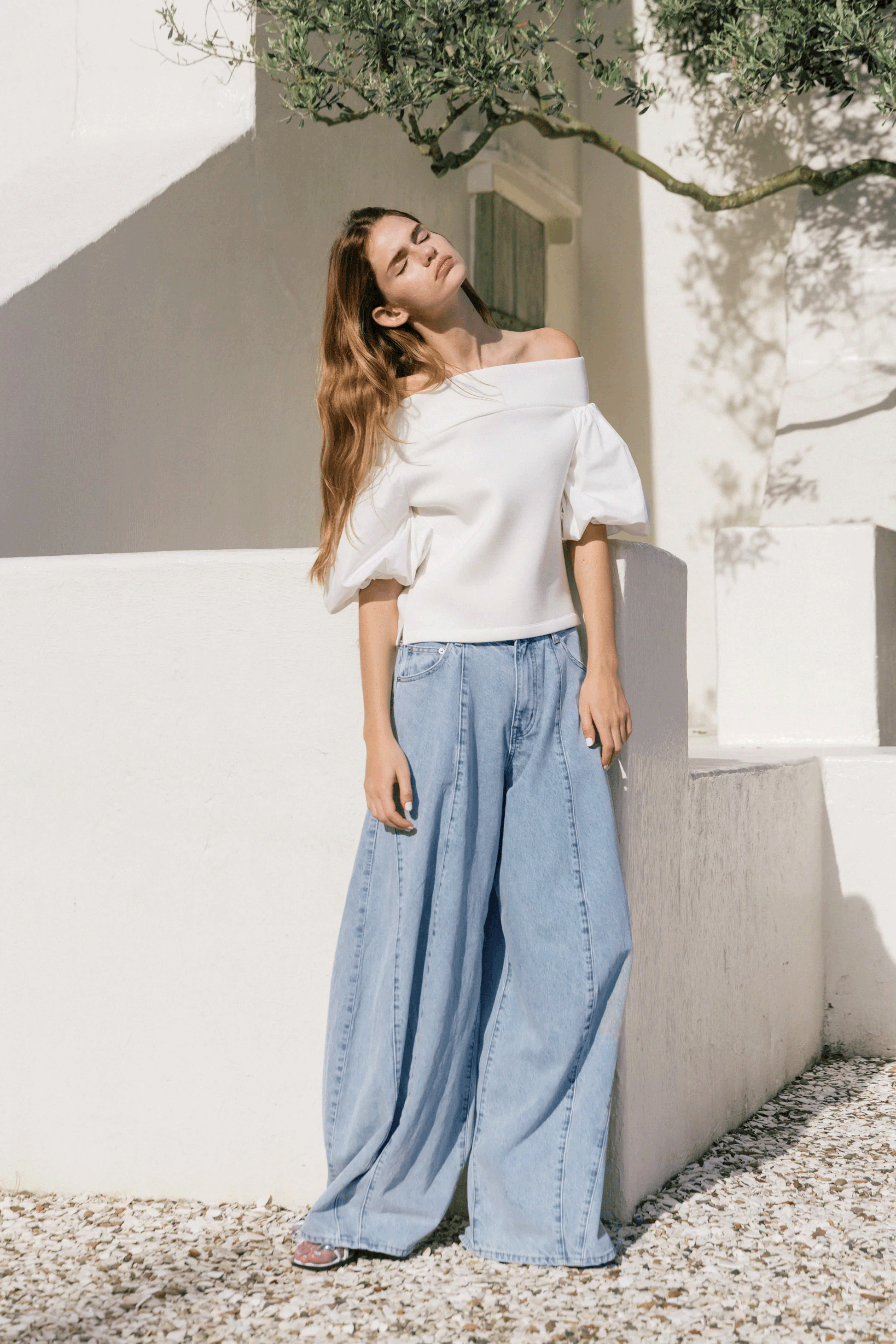 Santorini Denim Pants – THE TOÉ Santorini Denim Pants – THE TOÉ
