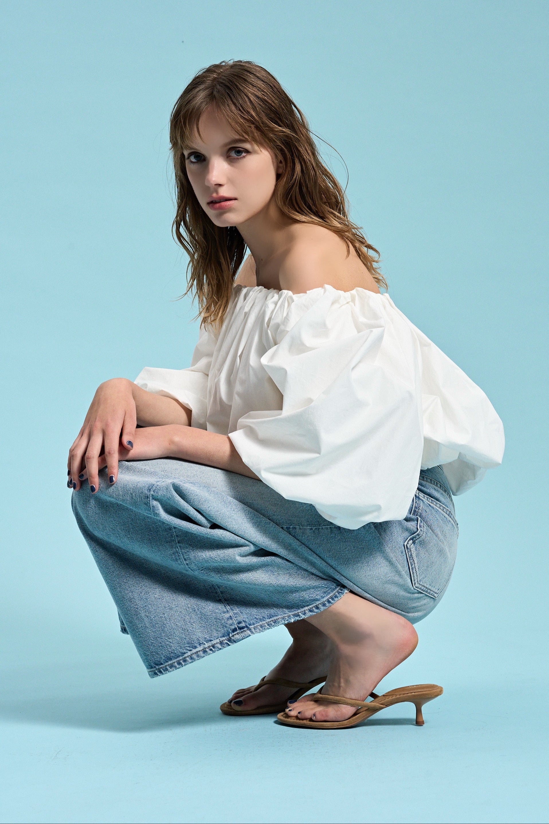 Epidavrou Puff Sleeve Blouse