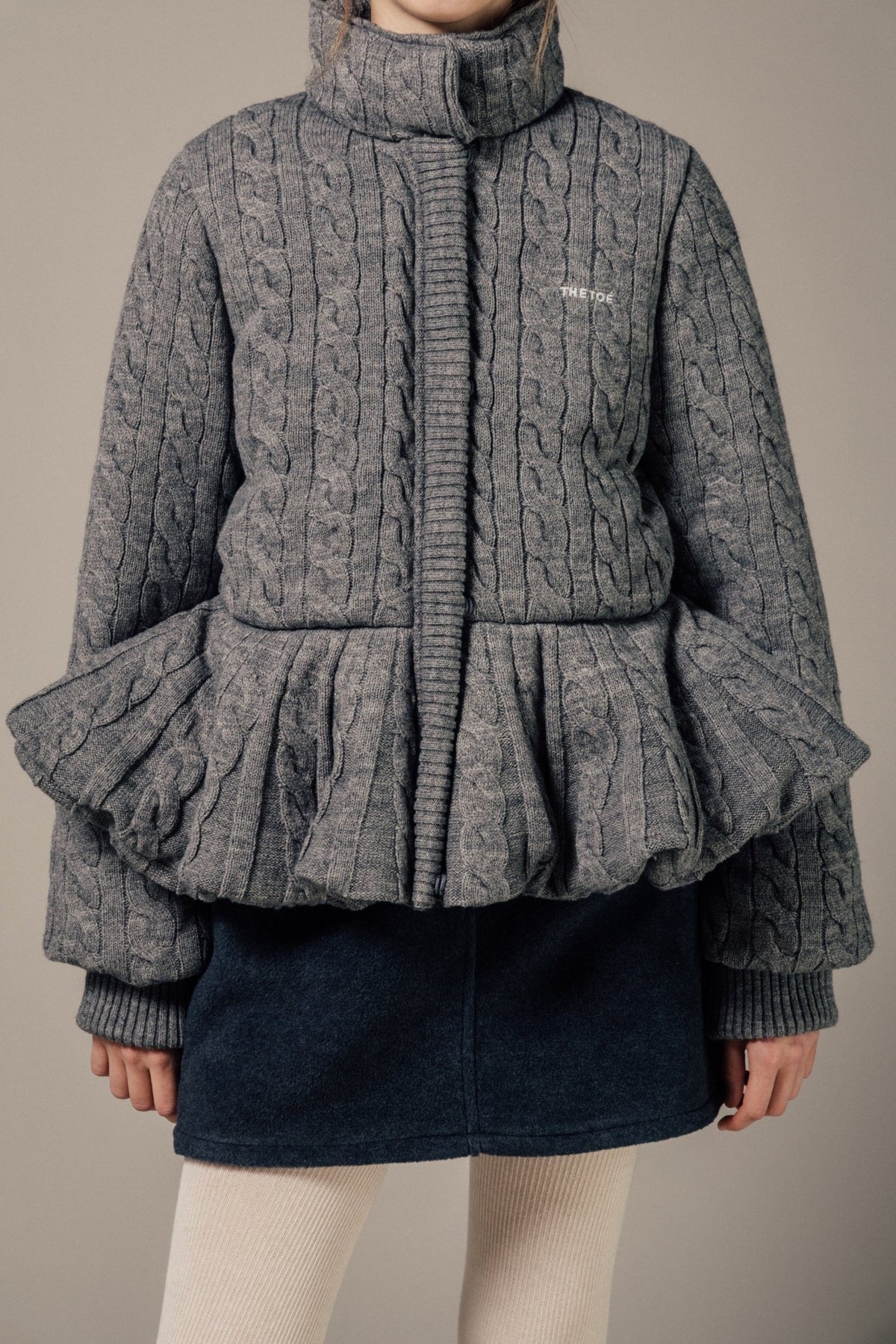 Kemijoki Knit Peplum Down