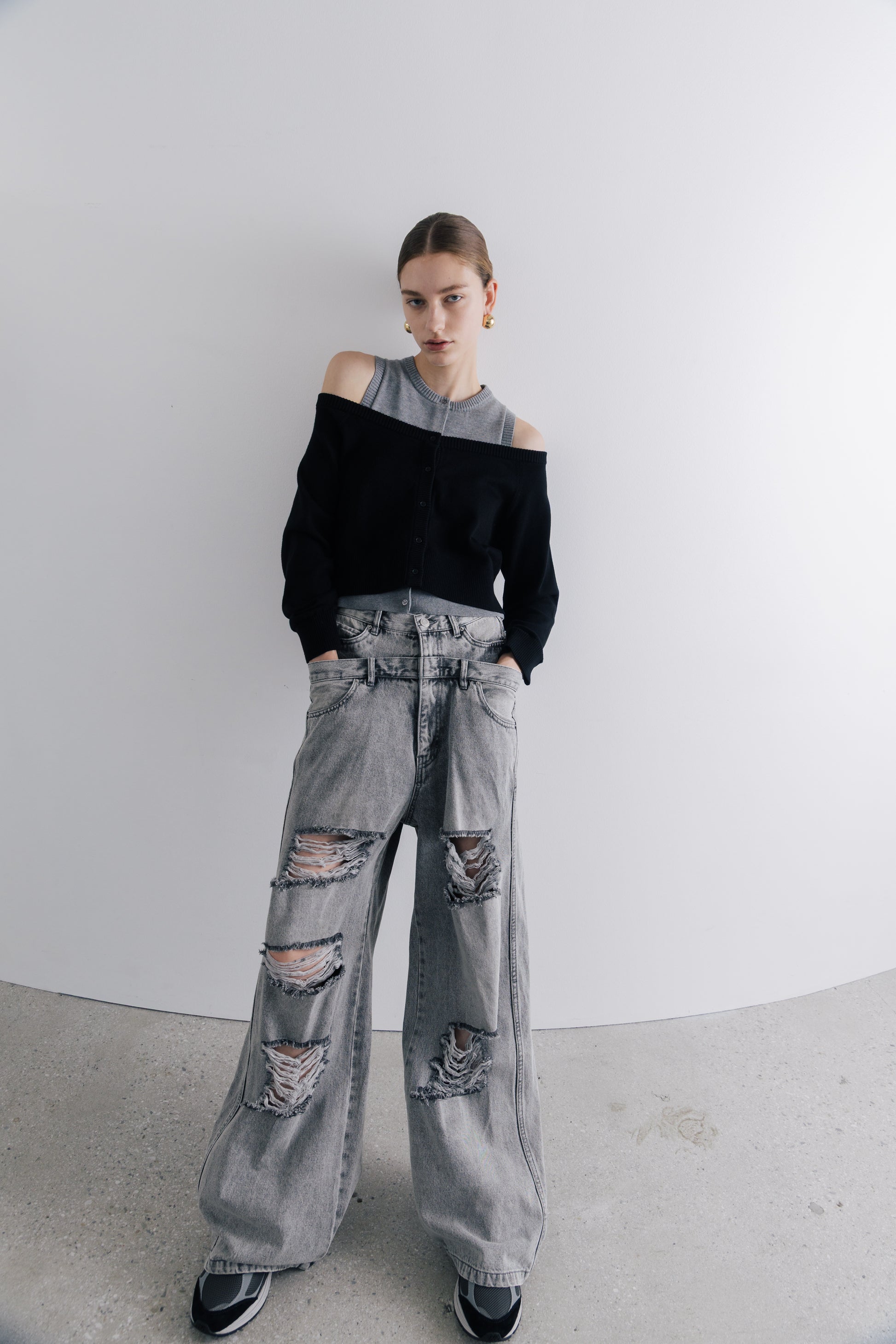 Lexington Double Belt Denim Pants
