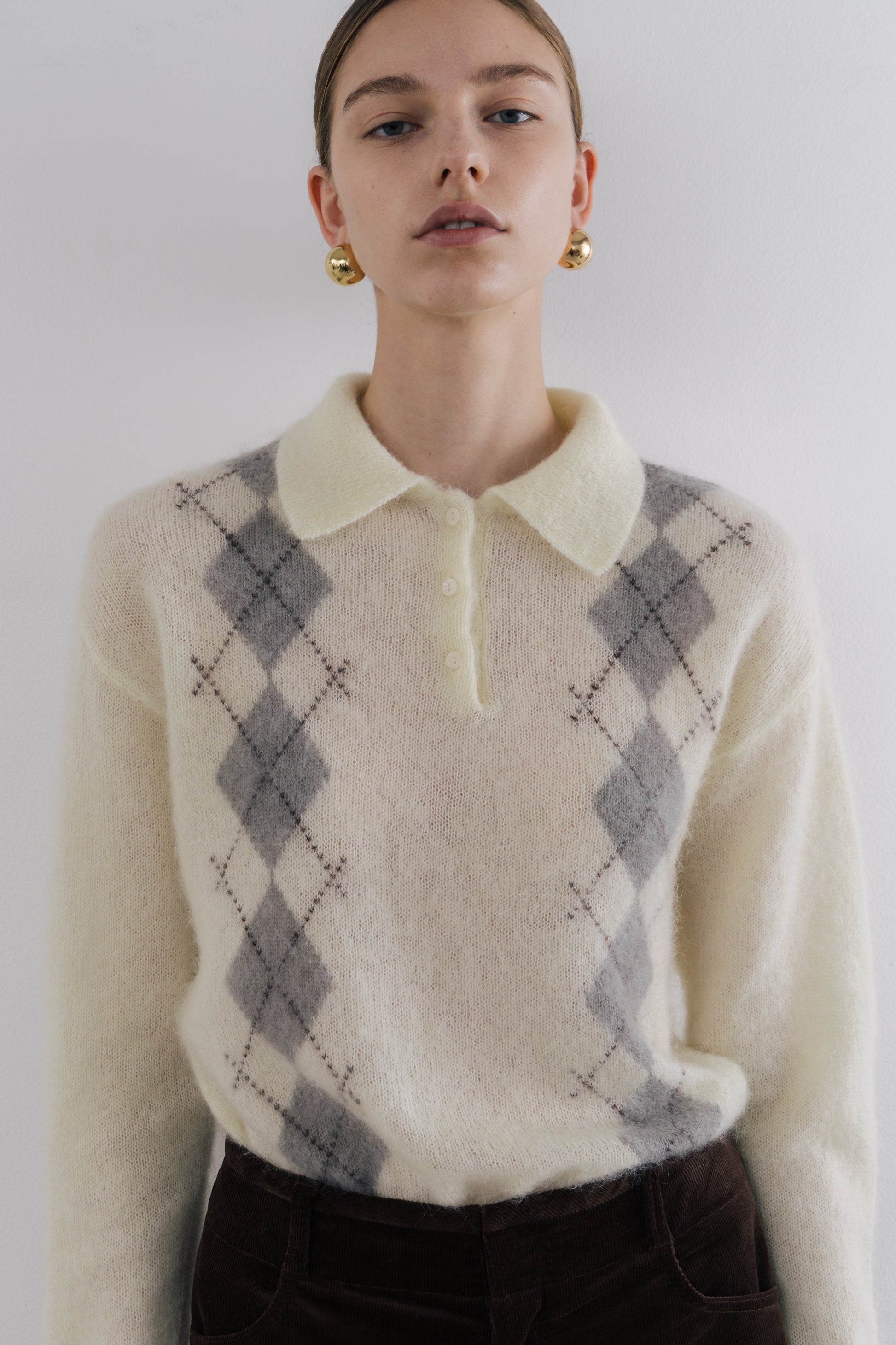 Marien Argyle Knit