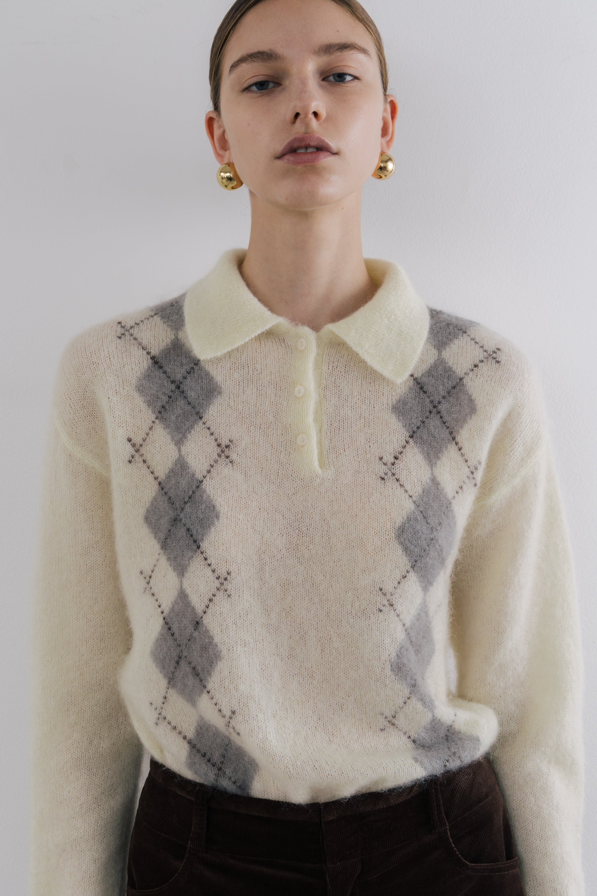 Marien Argyle Knit