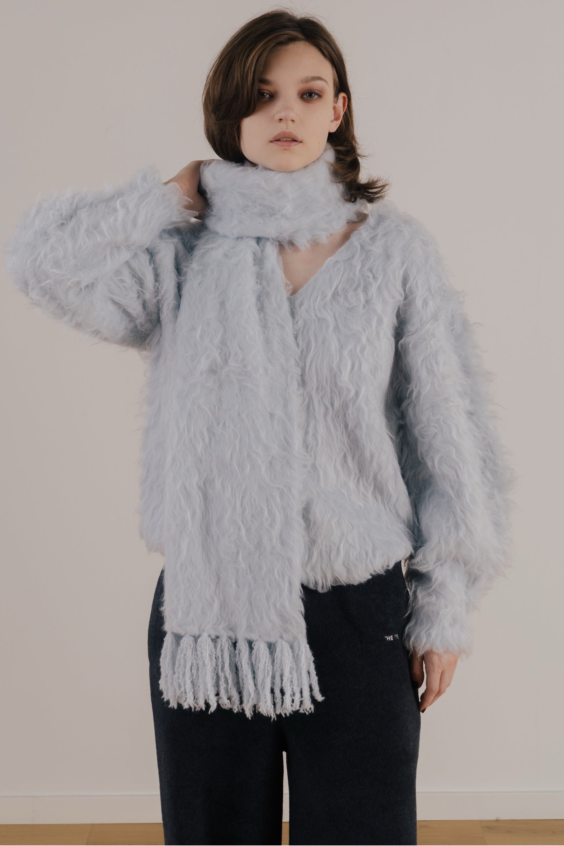 Eltz Shaggy Vneck Knit