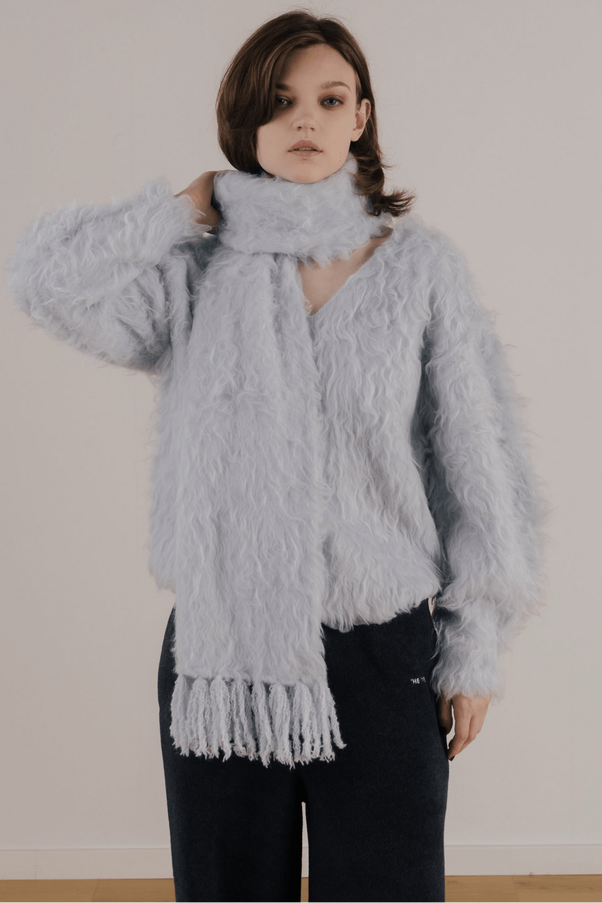 Eltz Shaggy Vneck Knit