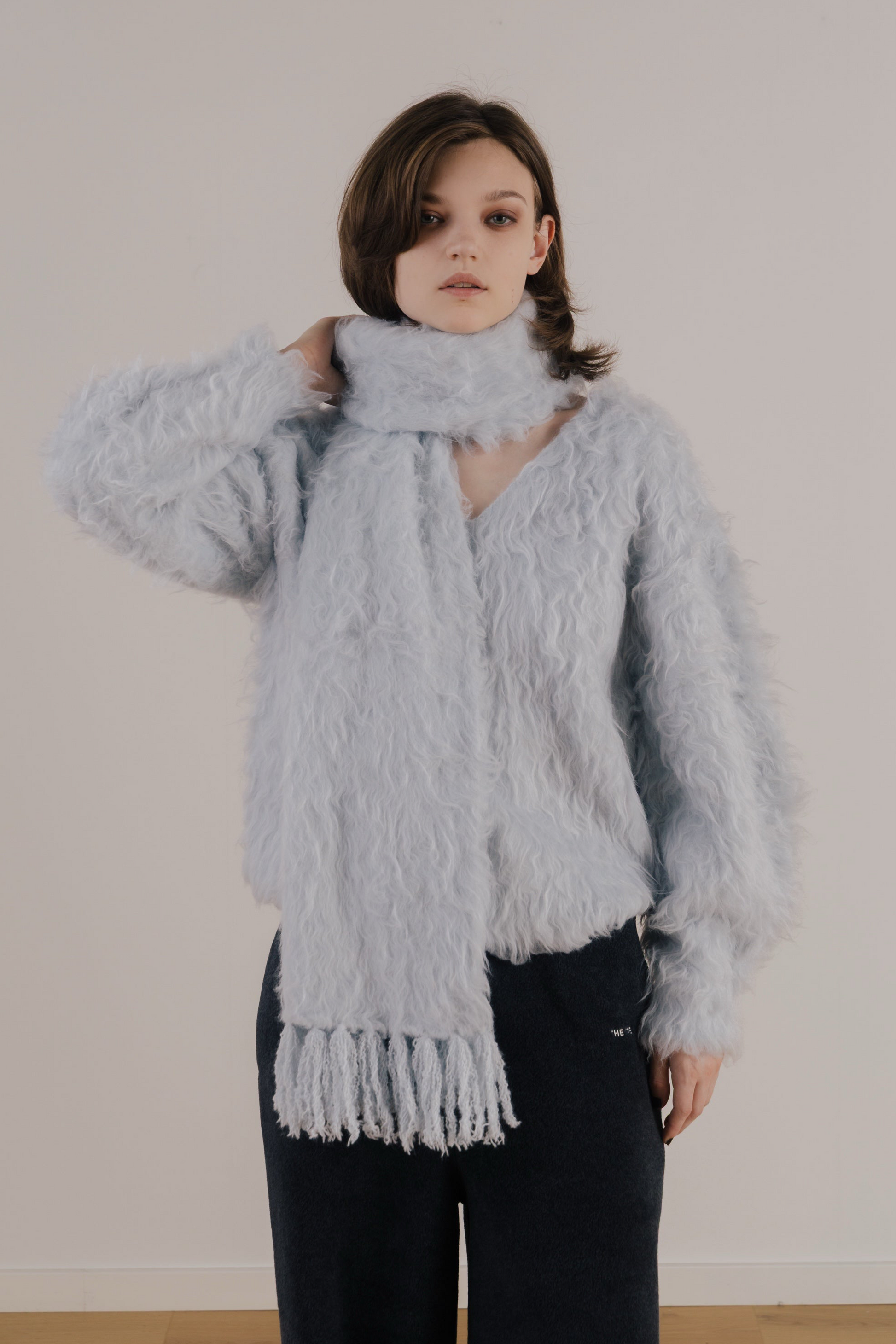 Eltz Shaggy Vneck Knit