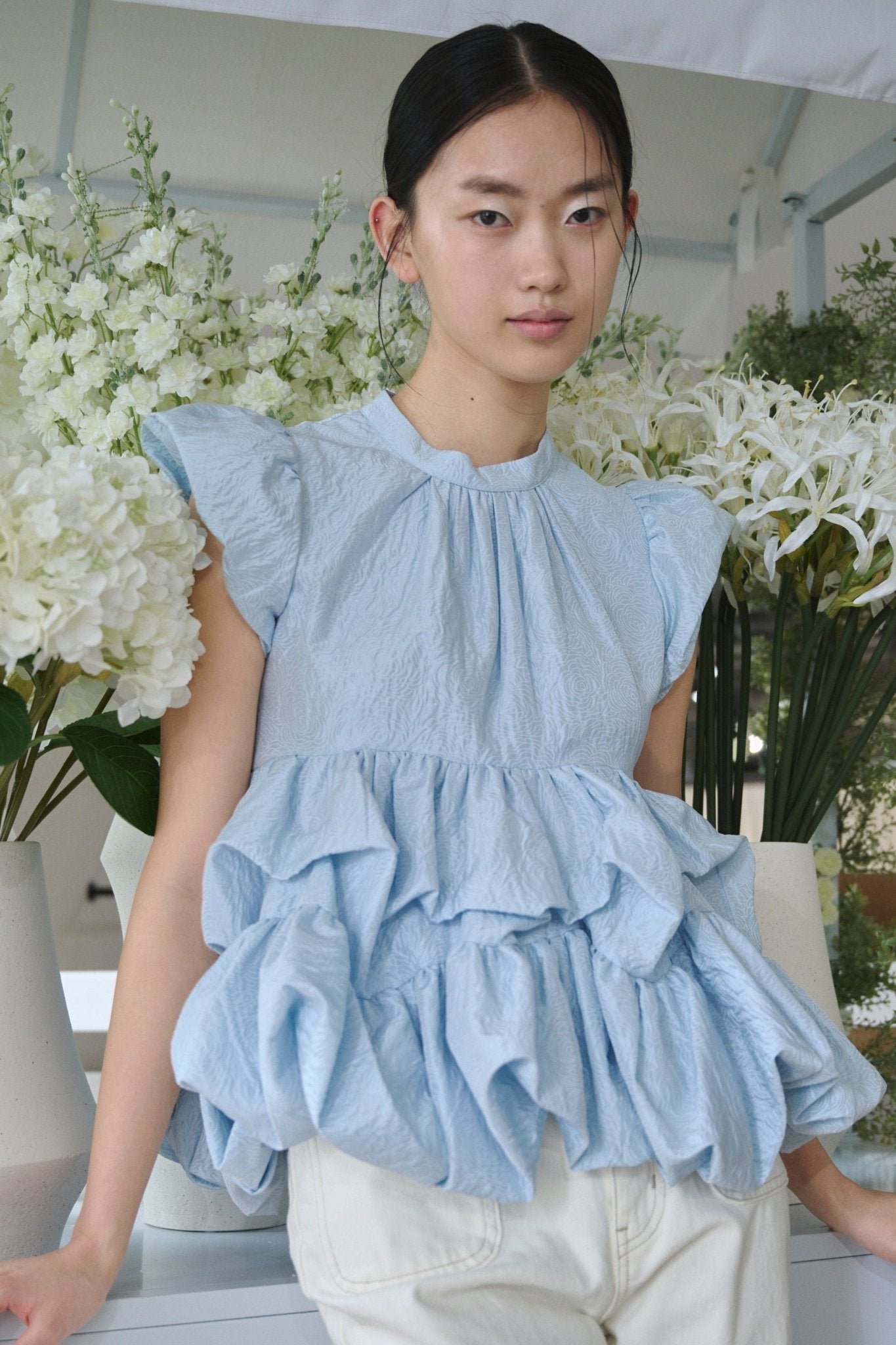 Peony Peplum Top