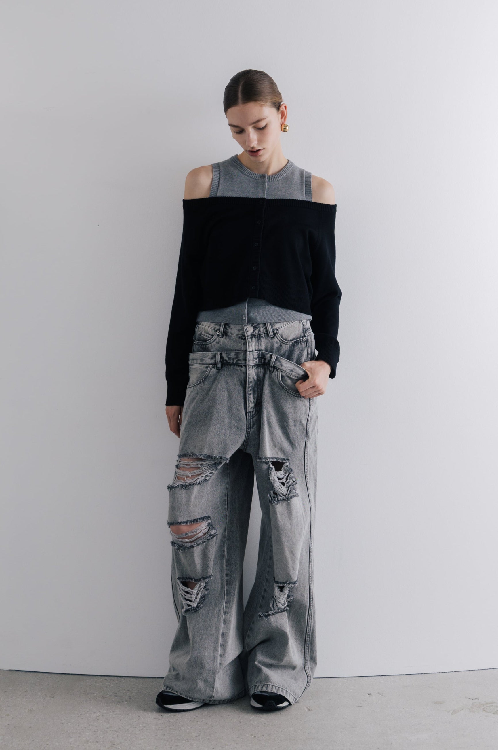 Lexington Double Belt Denim Pants